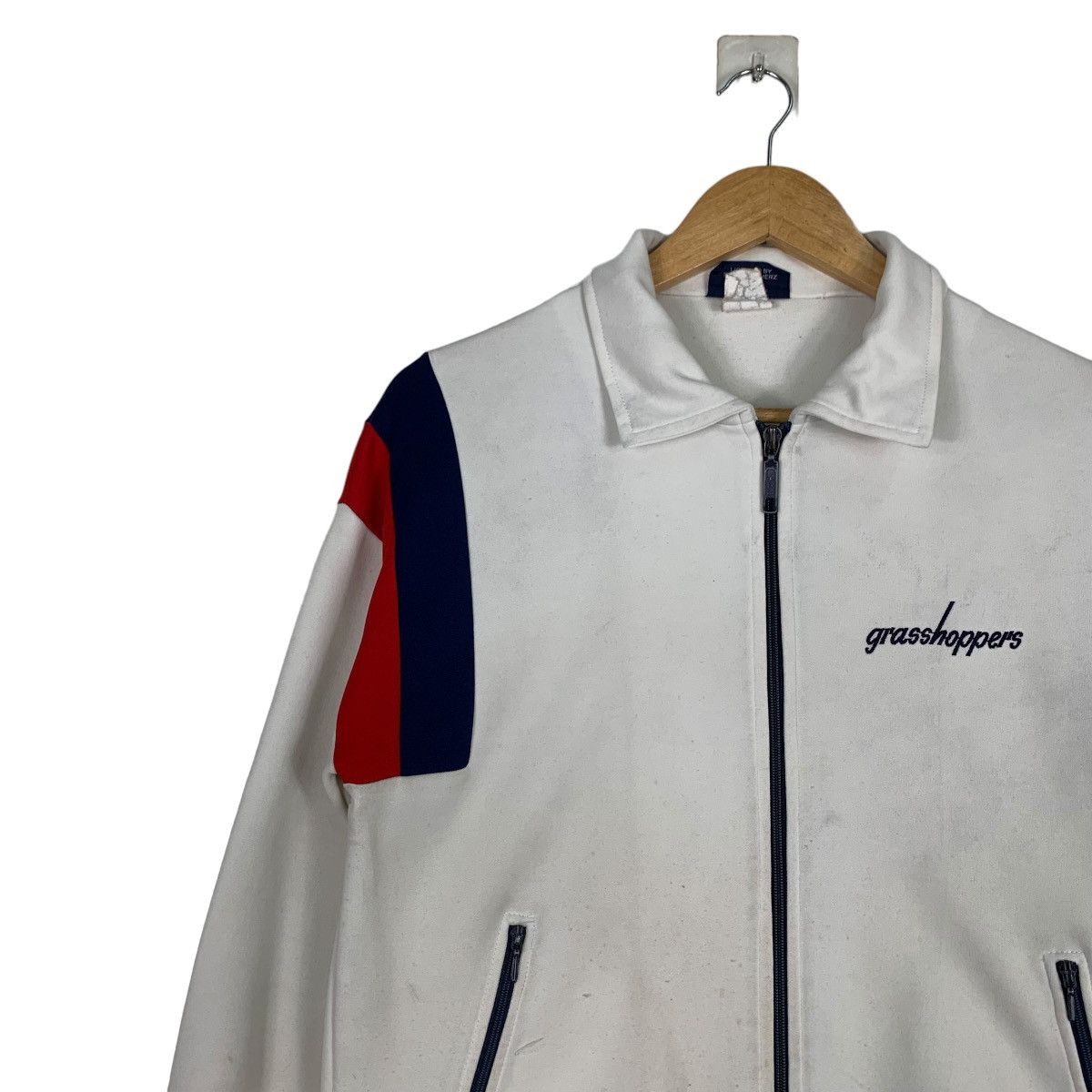 Japanese Brand GLASSHOPPERS Embroidery Small Logo Sweater Jacket #1155-C53 Size US S / EU 44-46 / 1 - 6 Thumbnail