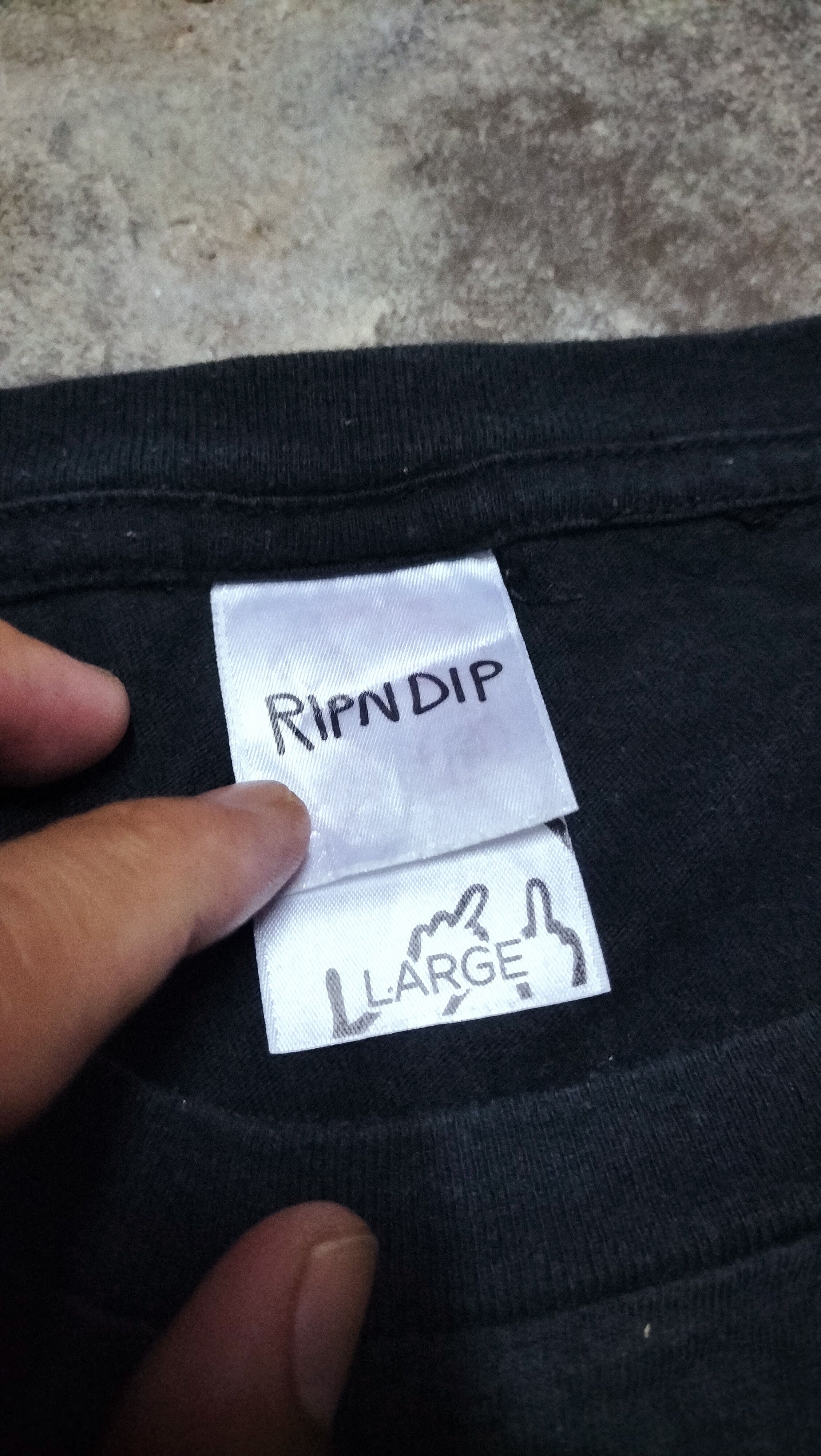 RIPNDIP Vintage RipNdip Streetwear Pocket Tees Big Print Size US XL / EU 56 / 4 - 2 Thumbnail