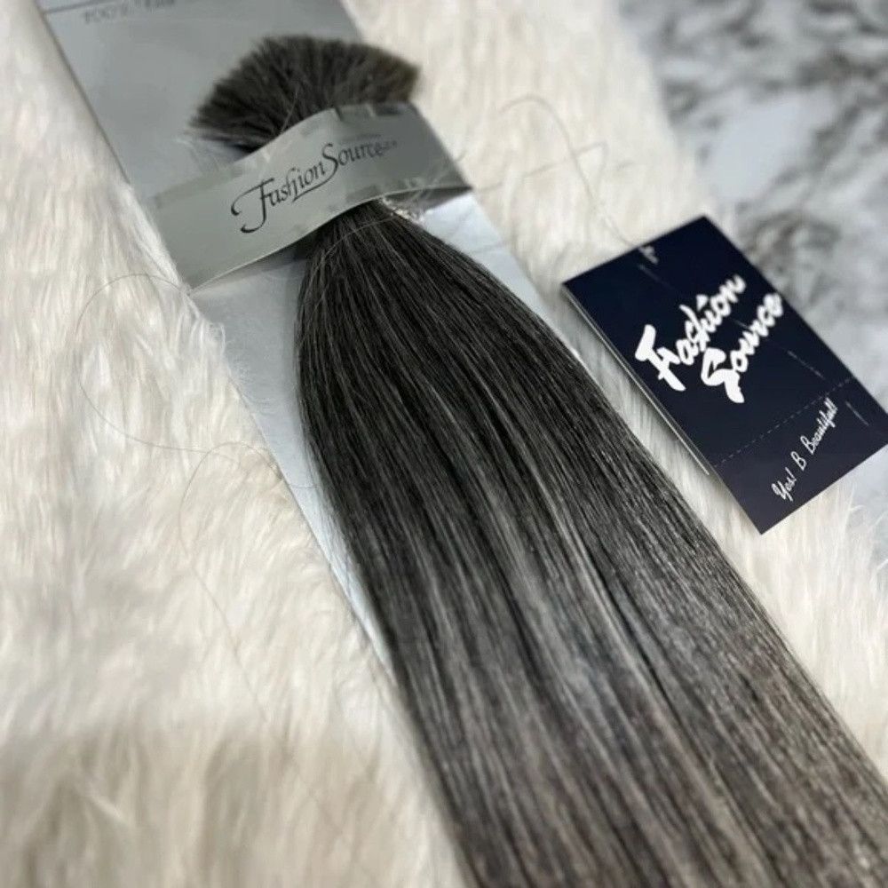 Other 18 In Gray With silver highlights Bulk hair extensions in s Size ONE SIZE - 2 Thumbnail