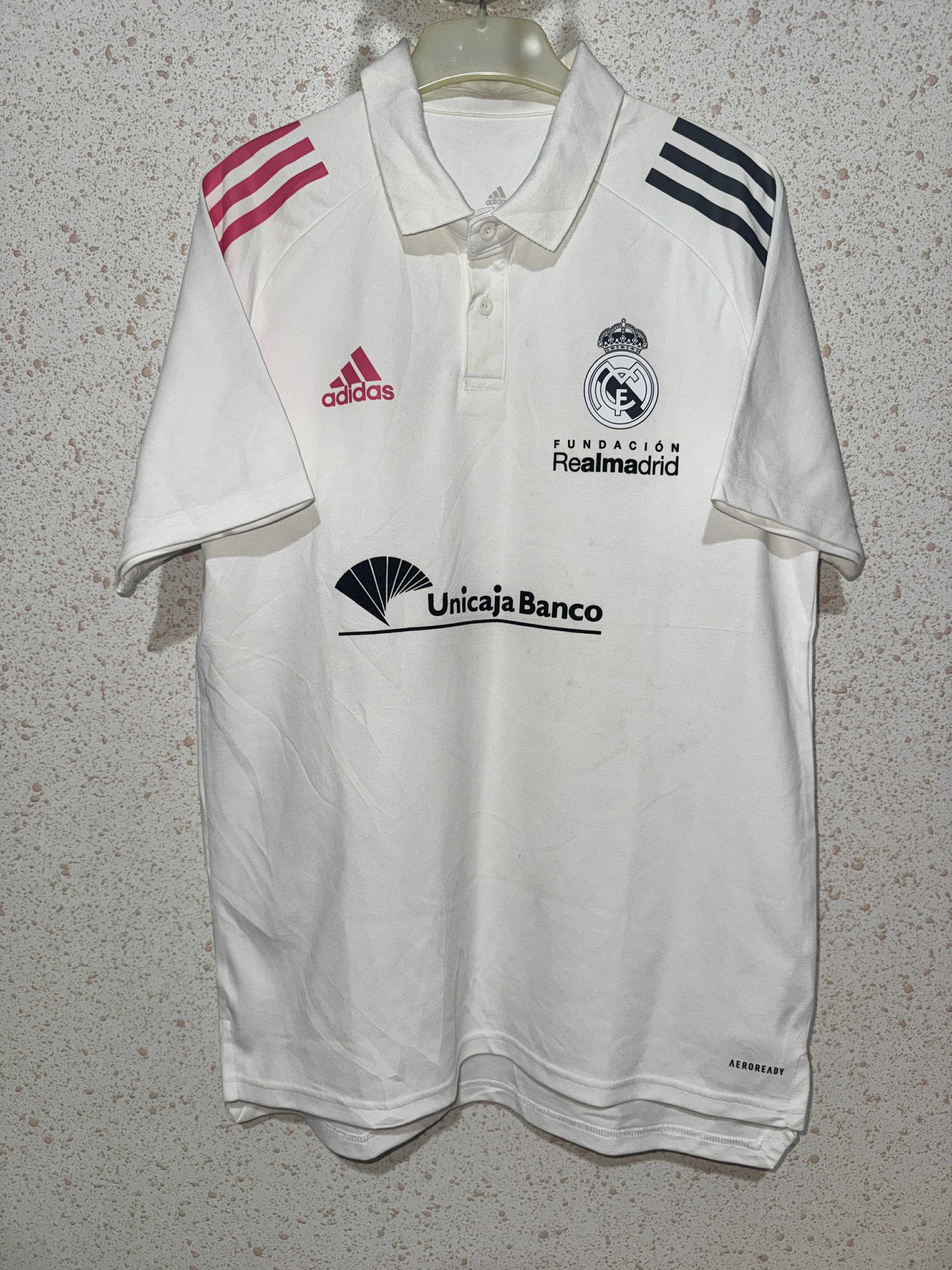 Adidas Real Madrid Polo 2020/21 Player Issue Size US M / EU 48-50 / 2 - 1 Thumbnail