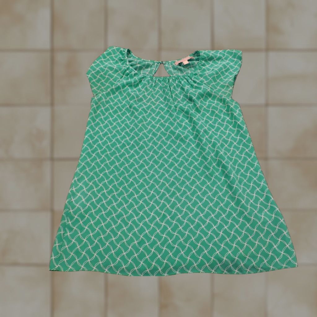 Banana Republic Banana Republic Blouse Womens 2 Green Sleeveless Crew Neck Pullover Casual Size XS / US 0-2 / IT 36-38 - 1 Thumbnail