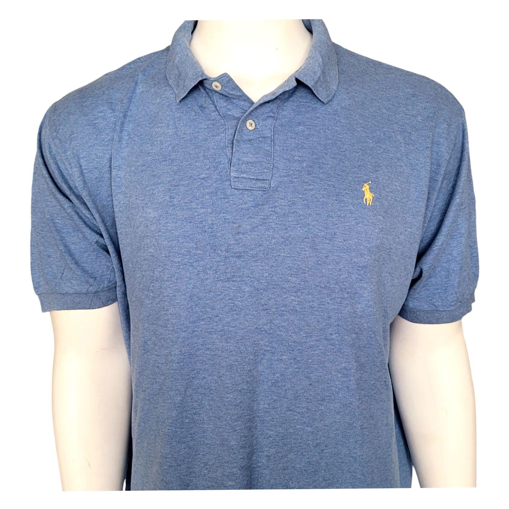 Ralph Lauren Polo Ralph Lauren XL Light Blue Cotton Short Sleeve Polo Shirt - Classic Fit Shirt Men XL Polo Shirt - Light Blue Cotton Polo Shirt Size US XL / EU 56 / 4 - 2 Thumbnail