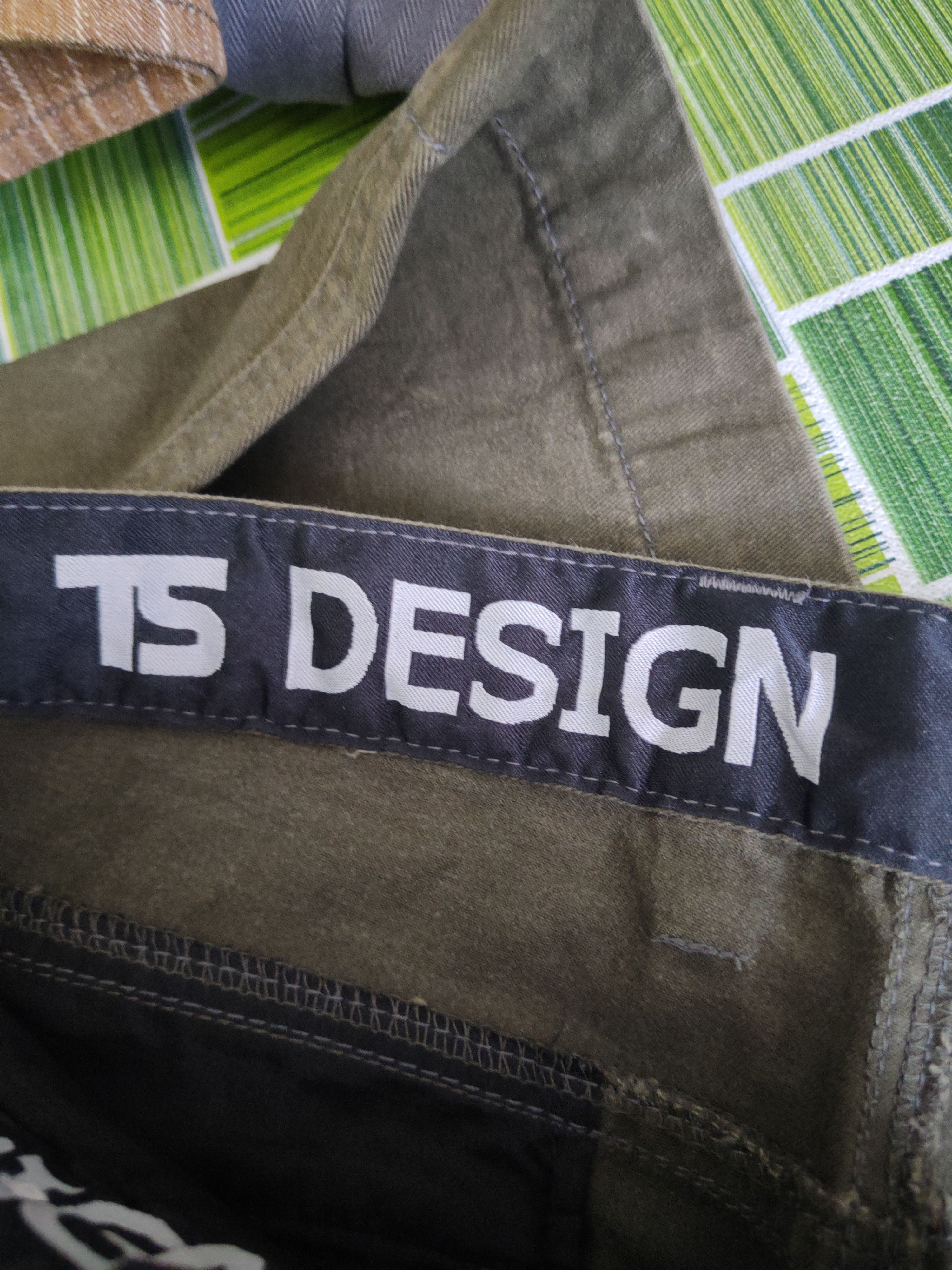 Japanese Brand DL TS Design Dark Olive Multipocket Cargo Pants #46-277T Size US 33 - 17 Thumbnail