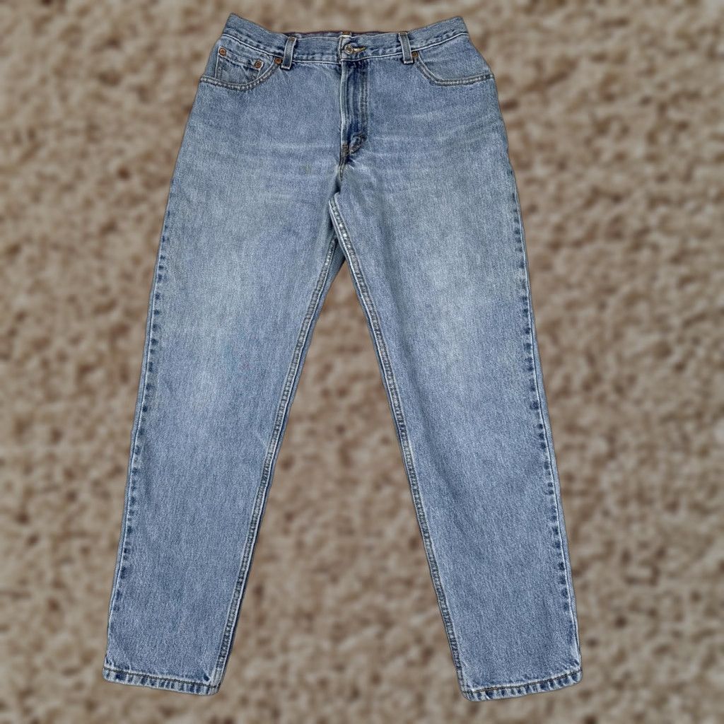 Levi's Levi's 550 Relaxed Tapered Jeans Womens 12 Blue Light Wash High Rise Denim 30x30 Size 34" / US 12 / IT 48 - 1 Thumbnail
