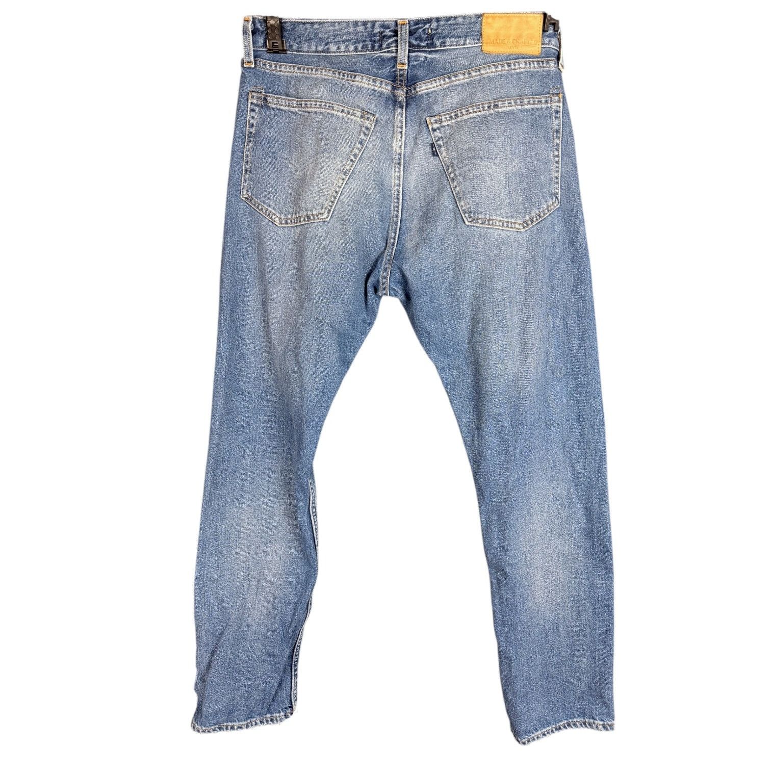 Levi's Men's Levi's Made & Crafted Cropped Distressed Jeans 33x29 Size US 33 - 10 Thumbnail