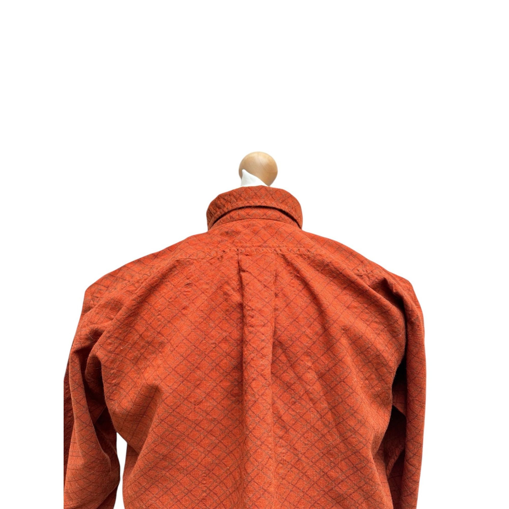 Yves Saint Laurent Rive Gauche 1970s Checkered Flannel Shirt Size XS / US 0-2 / IT 36-38 - 5 Thumbnail