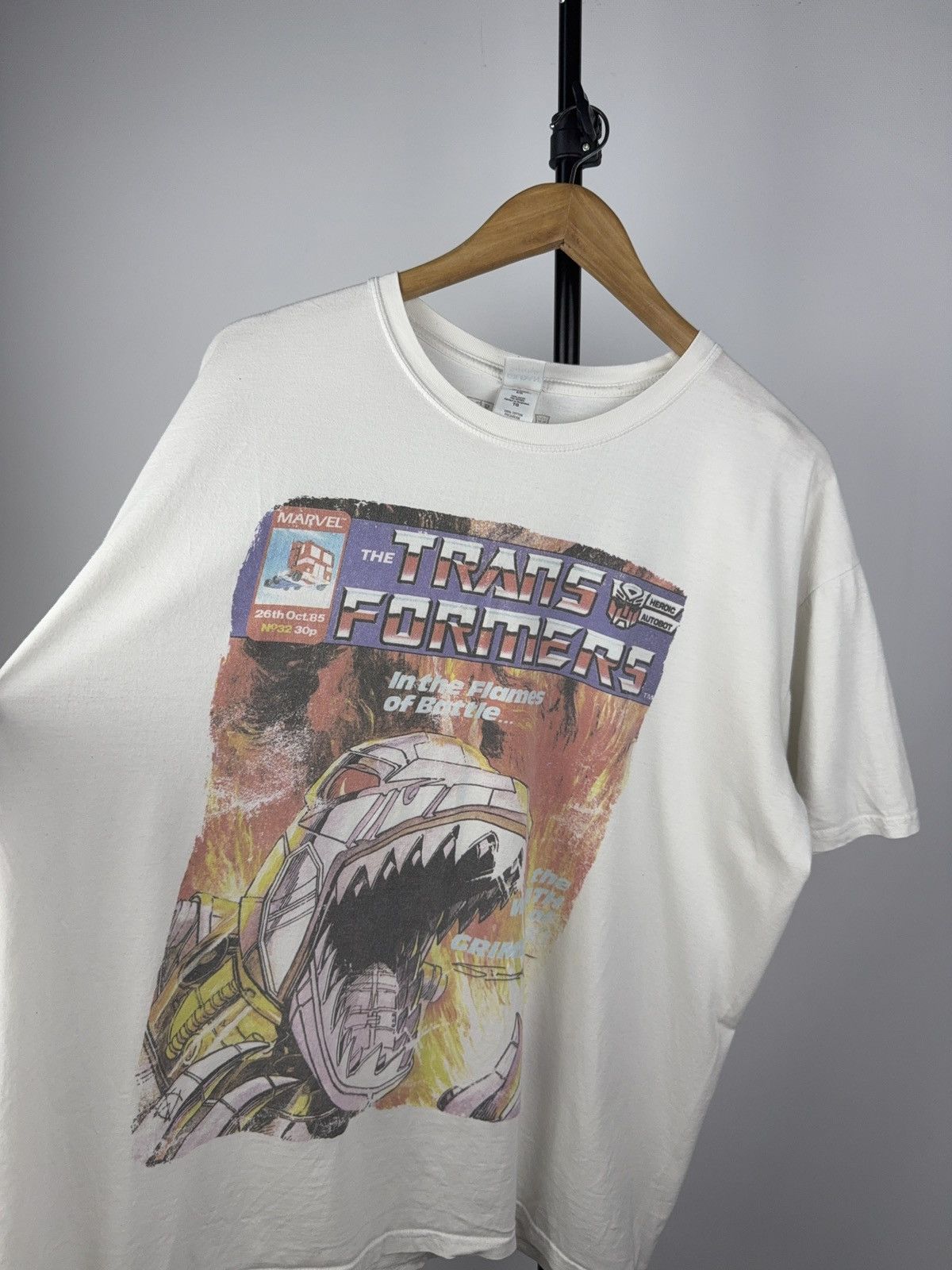 Transformers 2015 Transformers Comic Tee Grimlock Fire Print 80s Marvel Size US XL / EU 56 / 4 - 3 Thumbnail