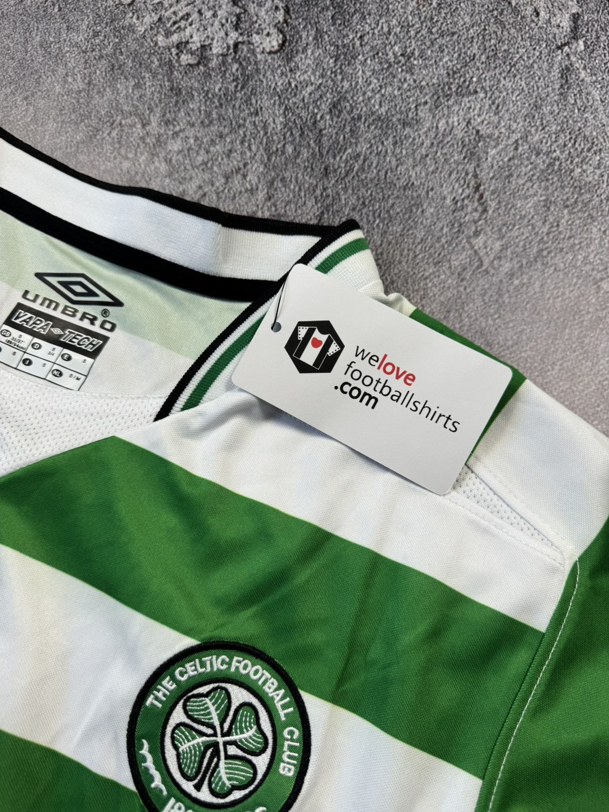 Umbro Celtic FC 2001-03 Home Jersey — Larsson #7 Size US S / EU 44-46 / 1 - 8 Thumbnail