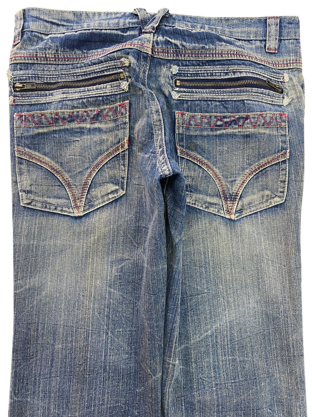 Japanese Brand Japanese Brand Mud Wash Honeycomb Style Straight Leg Jeans Size US 33 - 4 Thumbnail
