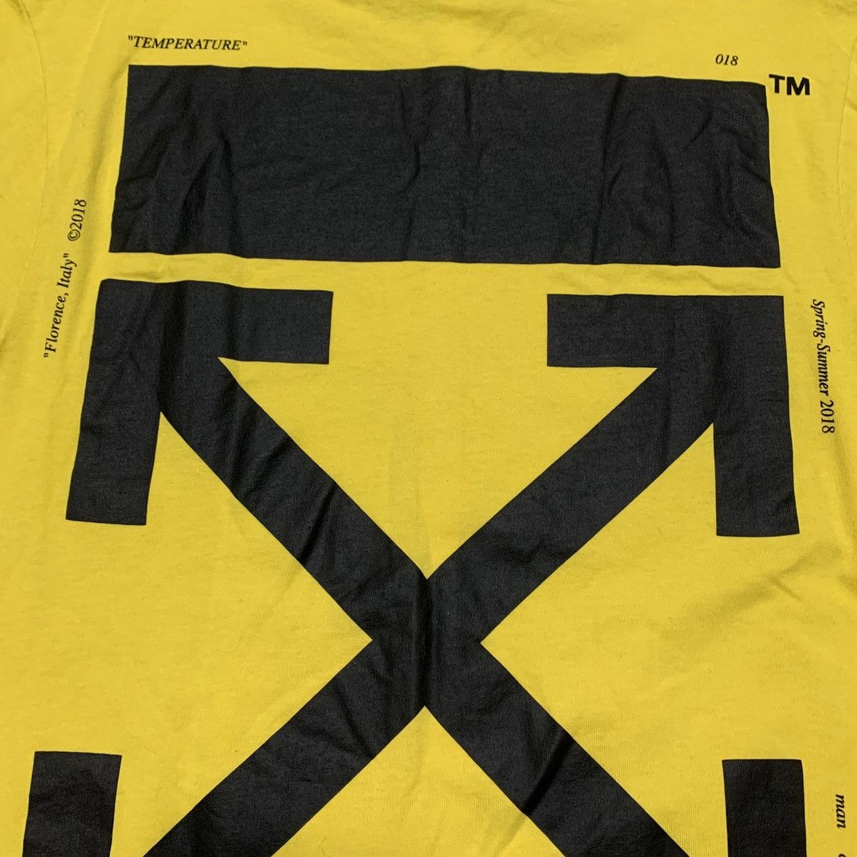 Off-White Off White XS Hand Arrows Yellow Long Sleeve Top Virgil Abloh Size US XS / EU 42 / 0 - 5 Thumbnail