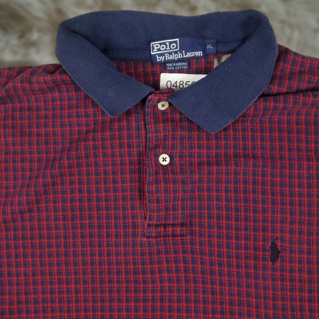 Ralph Lauren Ralph Lauren Polo Shirt Mens XL Red Check Casual Short Sleeve Size US XL / EU 56 / 4 - 1 Thumbnail