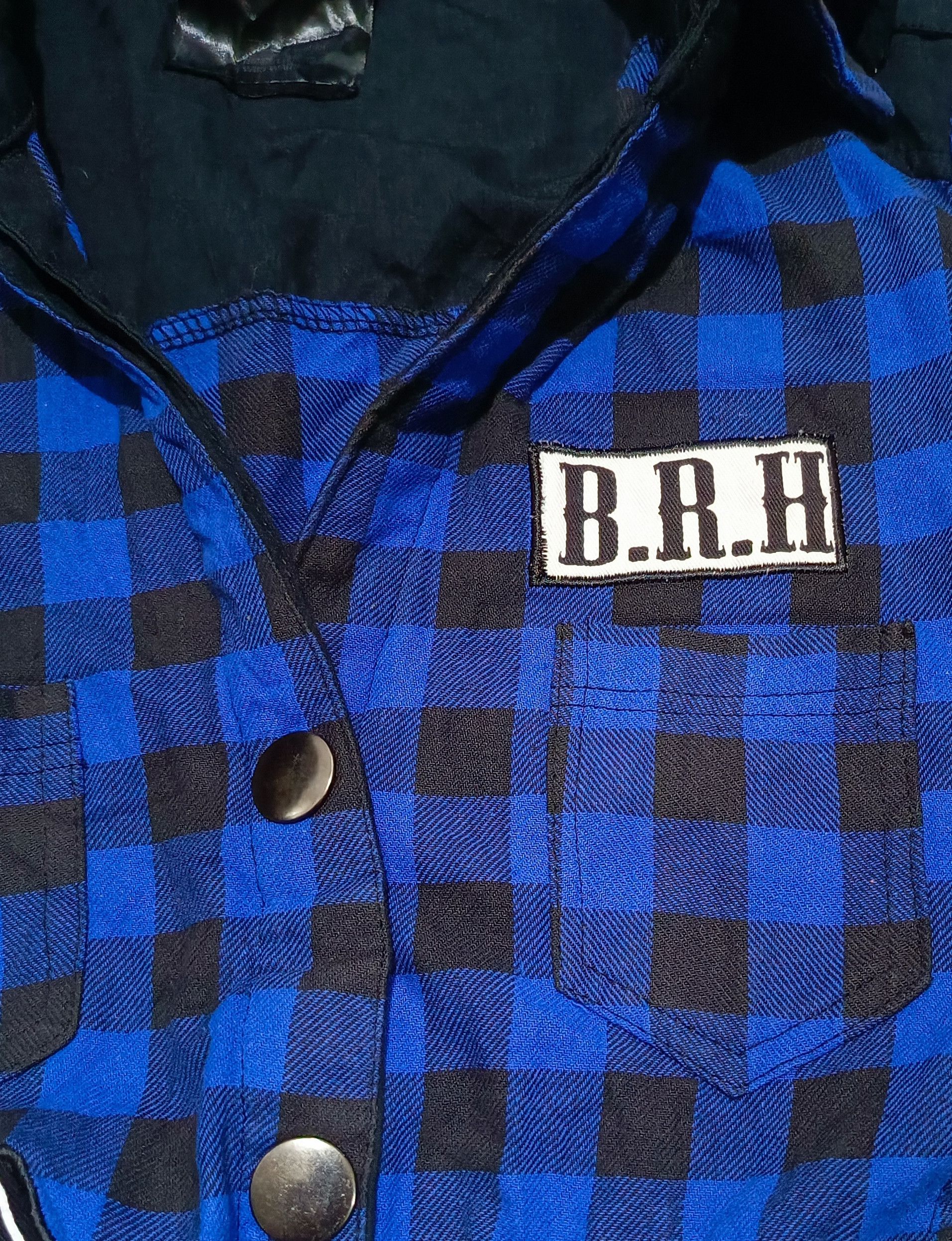20471120 × If Six Was Nine × Japanese Brand Double Collar Flannel Pacth Punk Ghotic Bondage Jacket Size M / US 6-8 / IT 42-44 - 3 Thumbnail