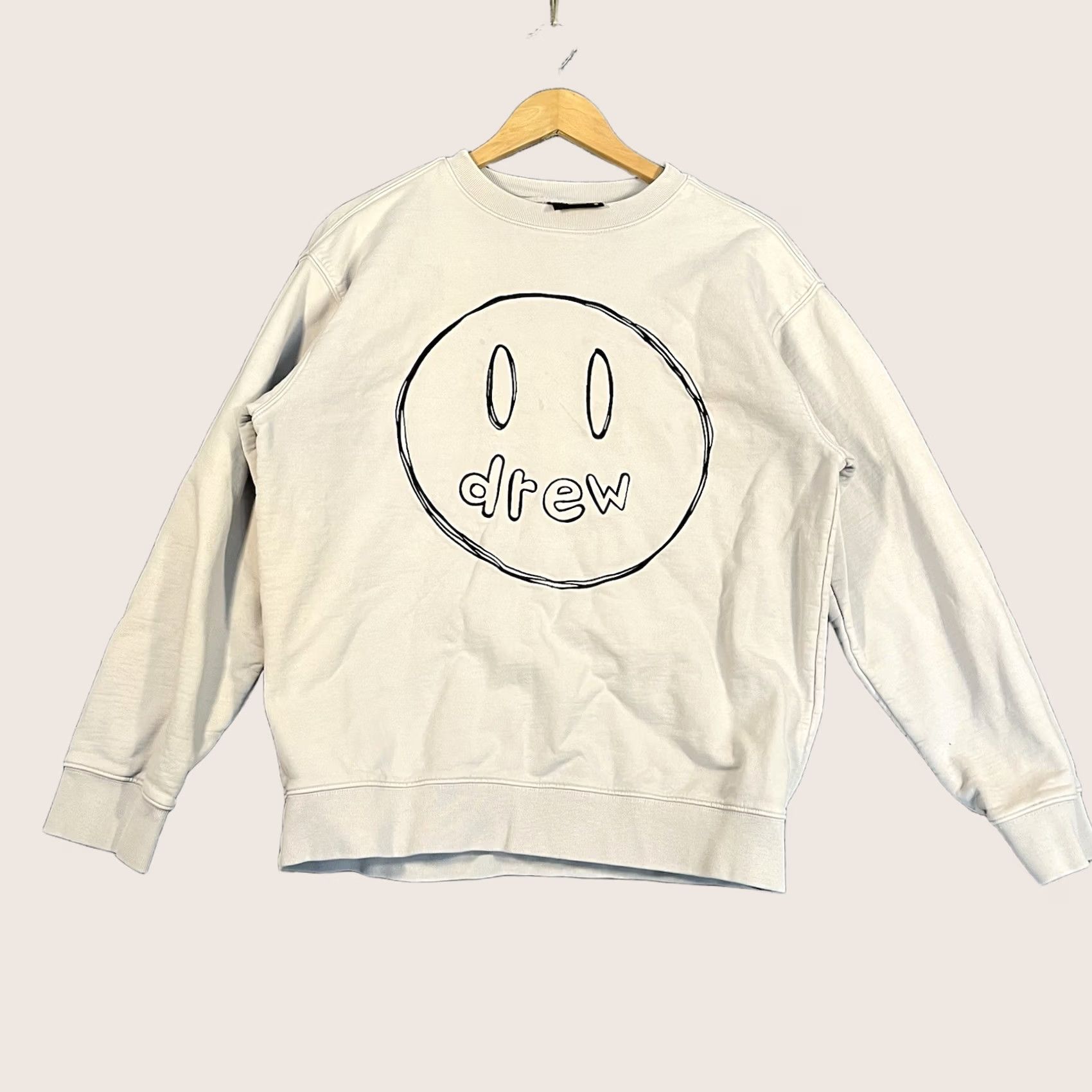 Drew House Drew House Mascot Justin Bieber Mens Gray Embroidered Crewneck Sweatshirt Small Hoodie Size US S / EU 44-46 / 1 - 1 Thumbnail
