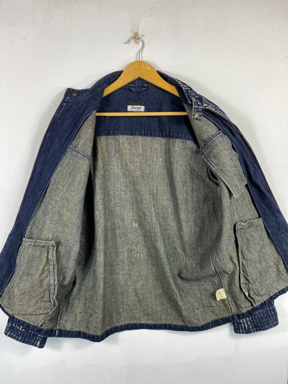 Japanese Brand power to the people denim jacket nice design Size US L / EU 52-54 / 3 - 5 Thumbnail