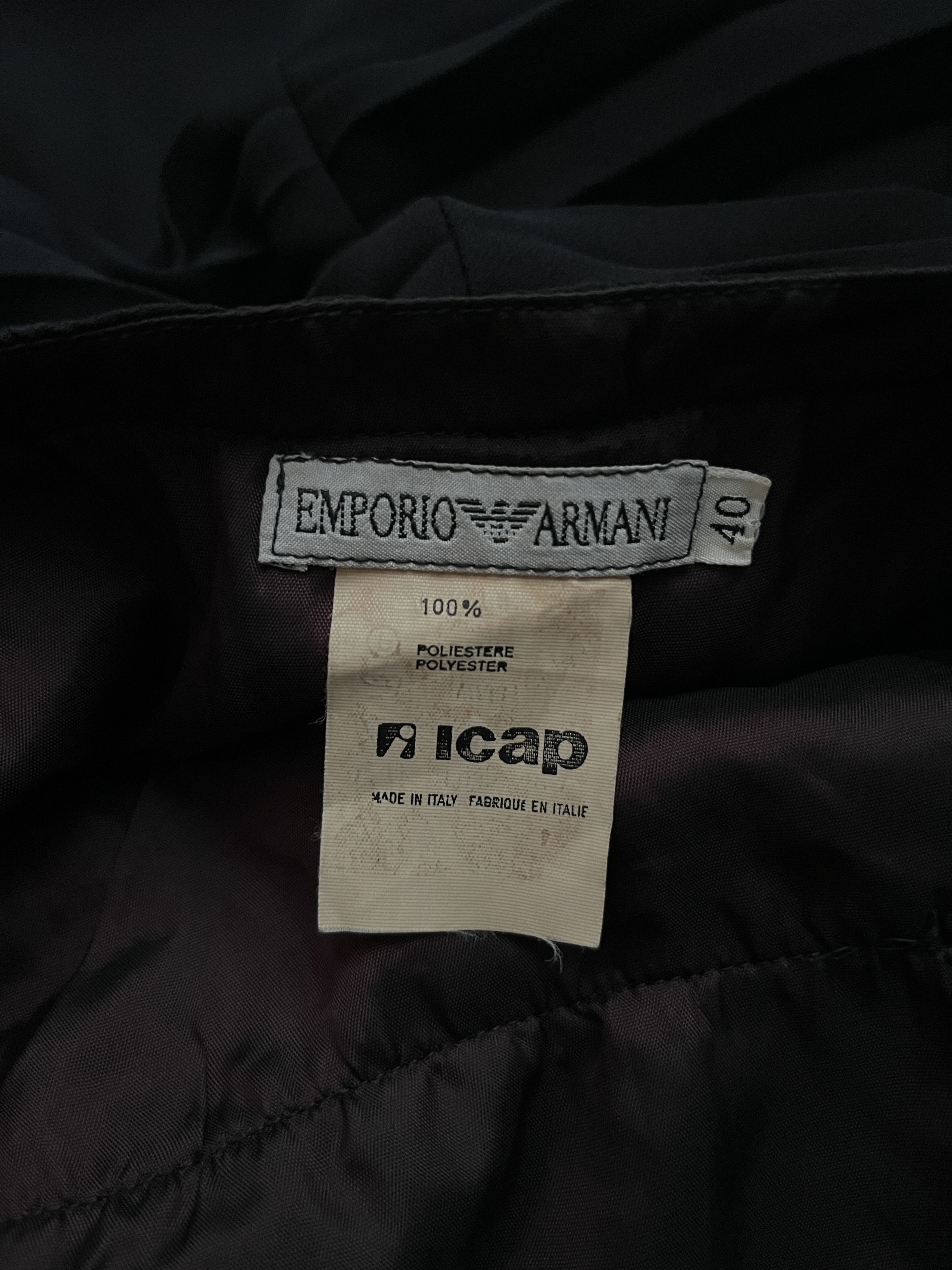 Armani ⚡️QUICK SALE⚡️1980s Armani Sheer Off Shoulder Jumpsuit Size 27" / US 4 / IT 40 - 3 Thumbnail