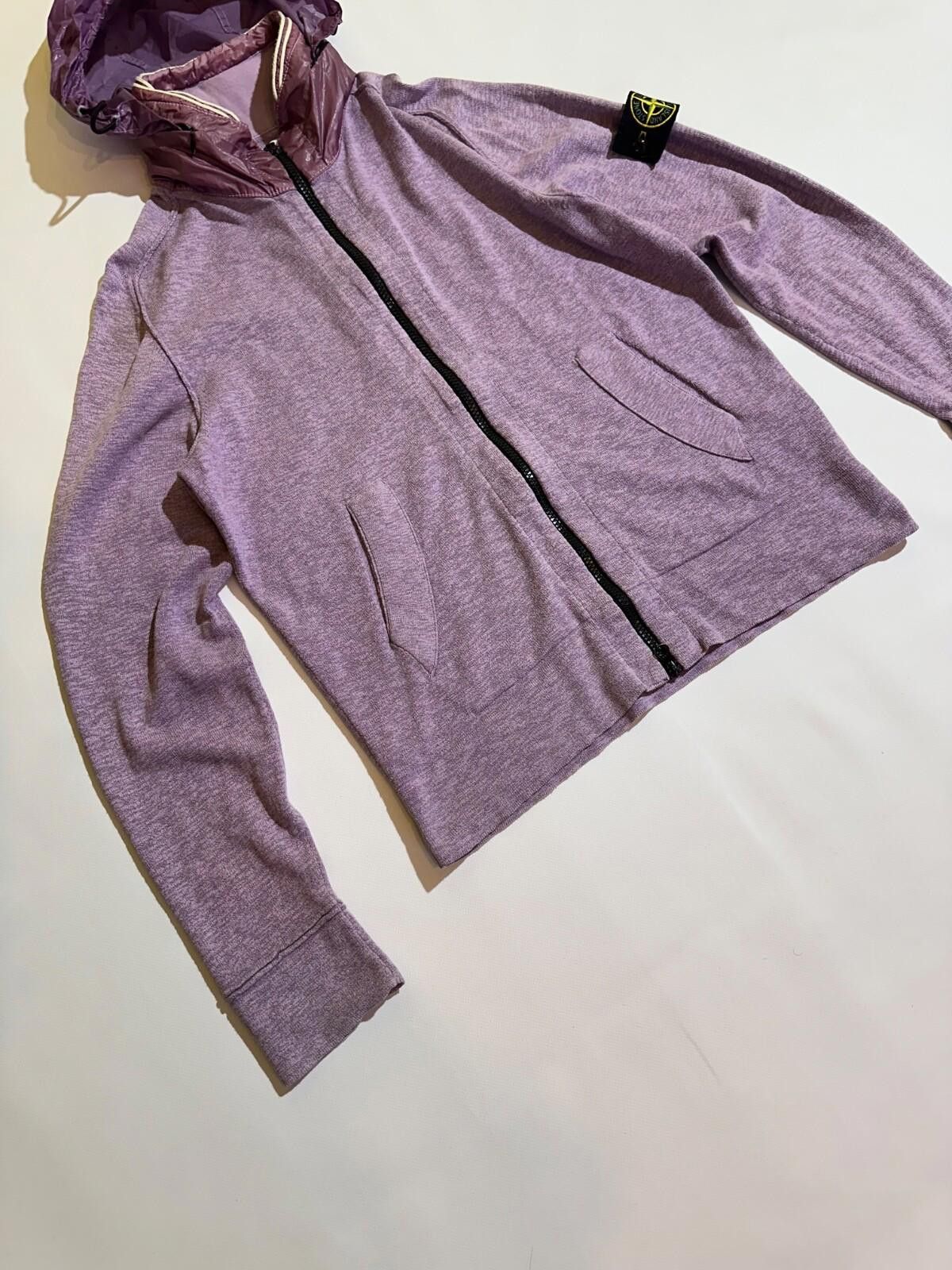 Stone Island Stone Island Nylon Hood Wool Full Zip Hoodie Sz M Size US M / EU 48-50 / 2 - 5 Thumbnail