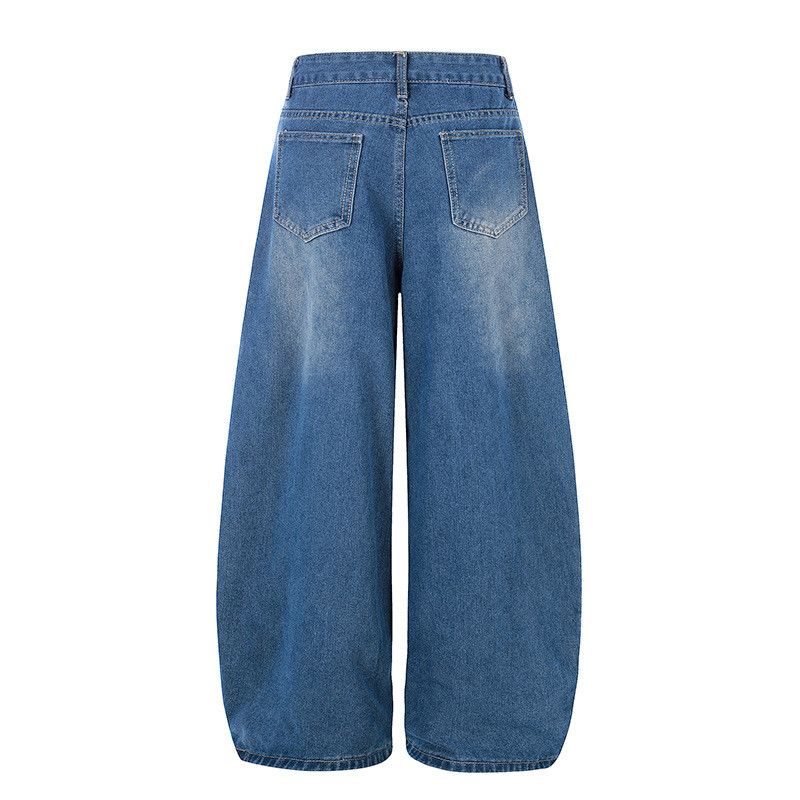 Jean Men's America Embroidered Washed Denim Curved-Leg Jeans Size US 32 / EU 48 - 2 Thumbnail