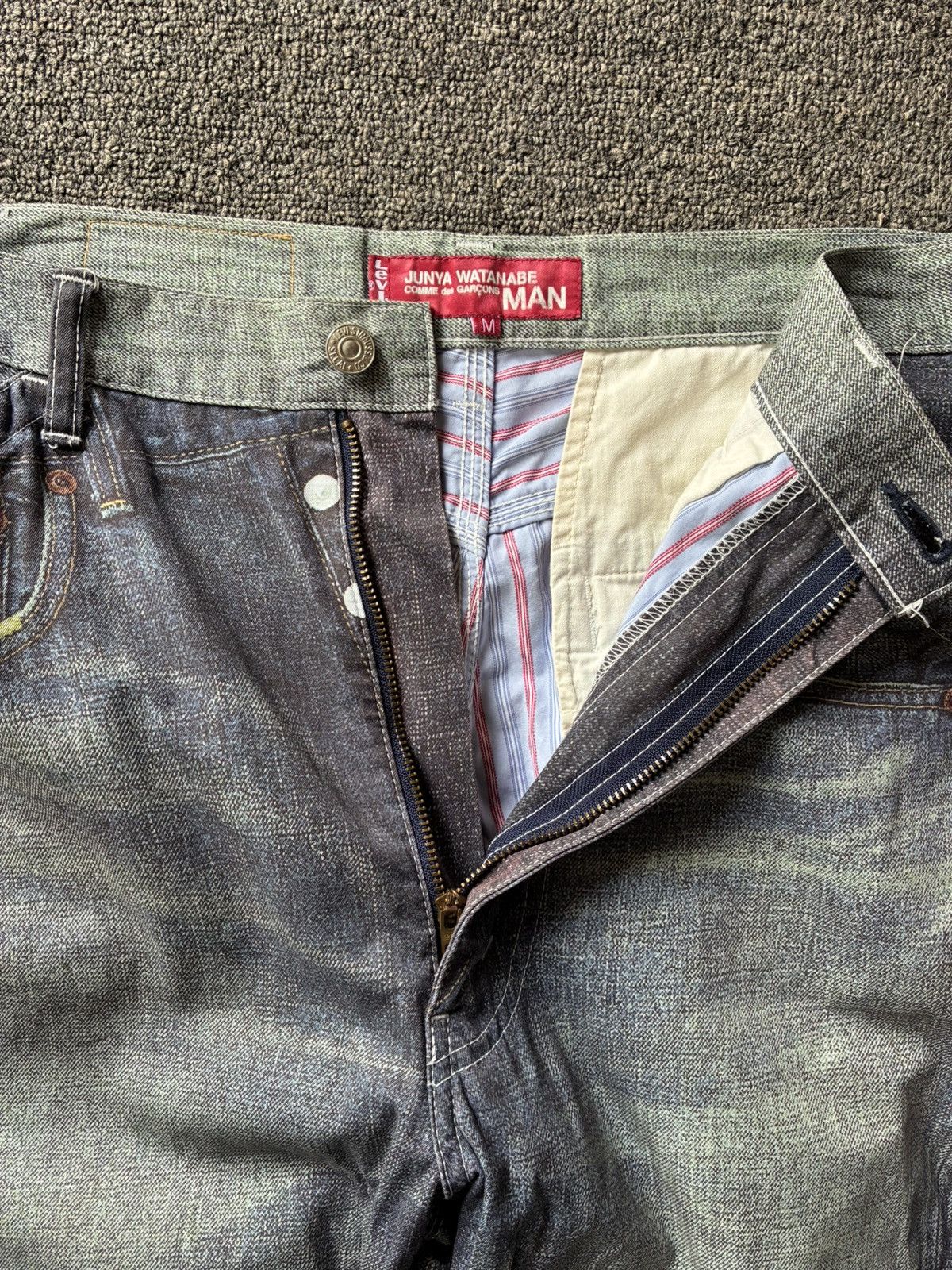 Junya Watanabe × Levi's Junya Watanabe Levis Trompe Loeil Denim Size US 30 / EU 46 - 2 Thumbnail