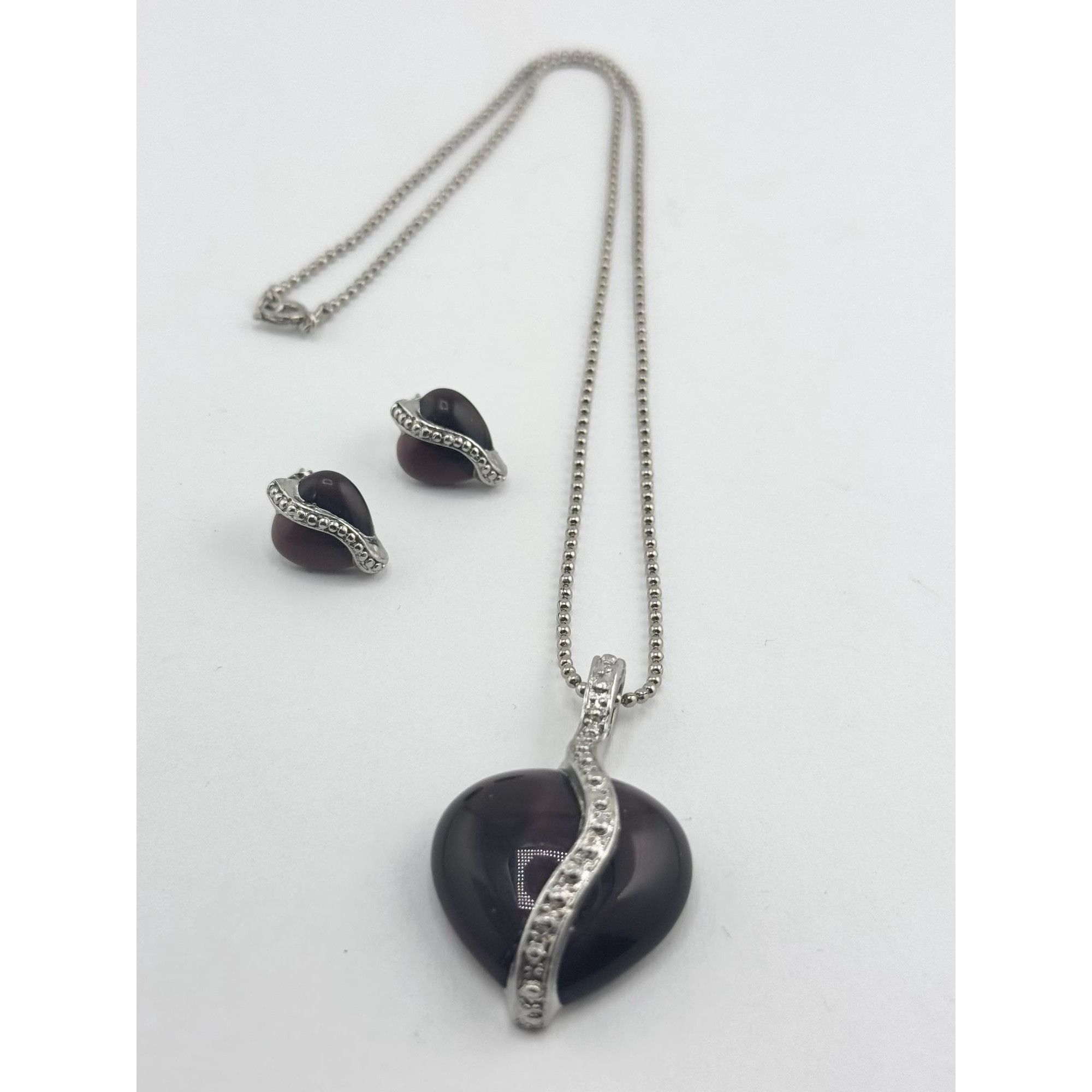 Vintage Vintage silver rhinestone necklace and earrings set Size ONE SIZE - 3 Thumbnail
