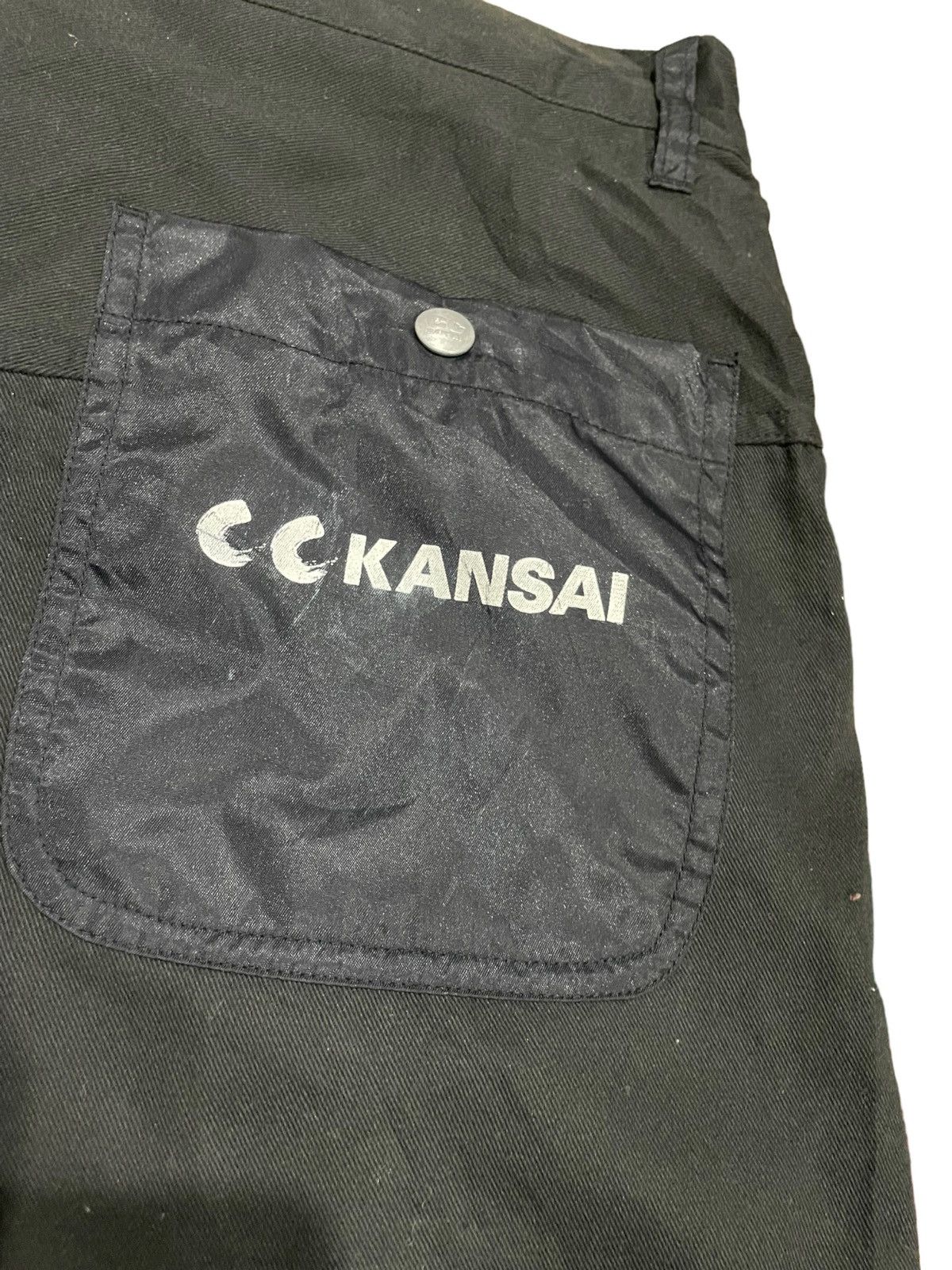 If Six Was Nine Kansai Yamamoto Futuristic Dual Nylon/Cotton Baggy Pants Size US 32 / EU 48 - 16 Thumbnail