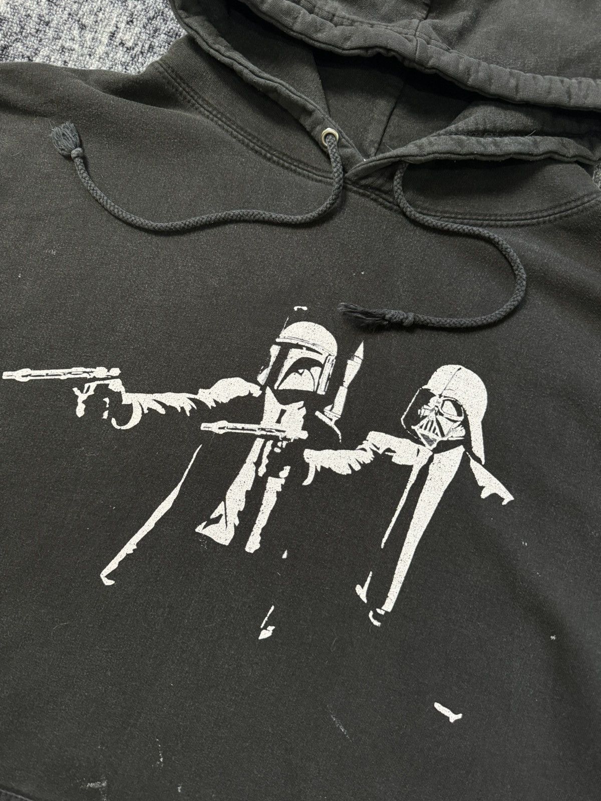Star Wars Vintage Pulp Fiction Star Wars Hoodie Distressed Hoodie 90s Size US L / EU 52-54 / 3 - 5 Thumbnail