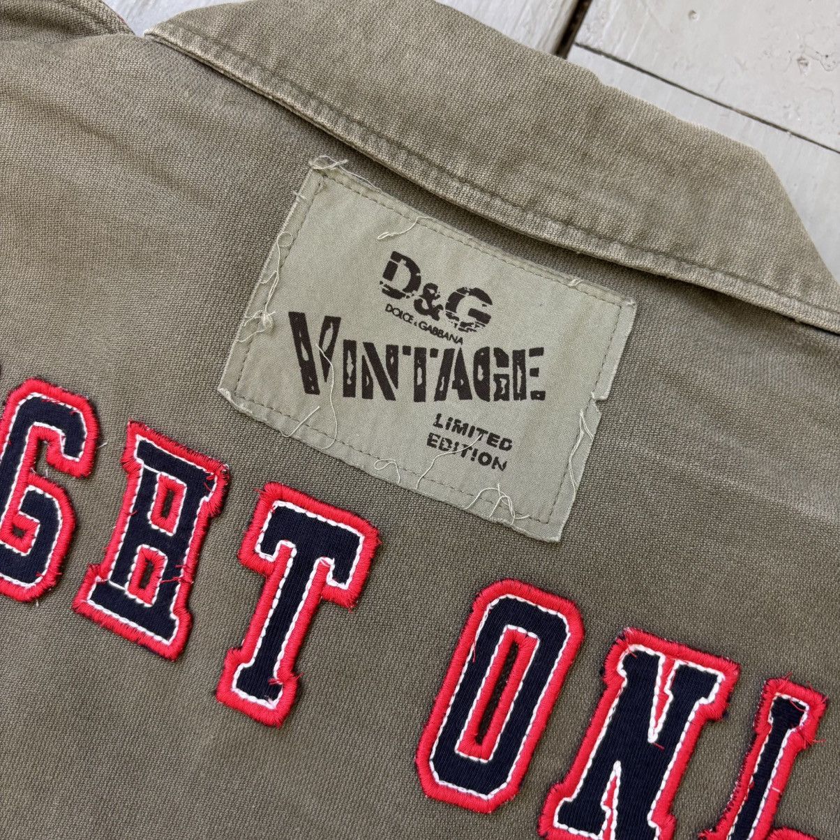 Dolce & Gabbana Vintage “Fight Only 4 Peace” Military Jacket Size US M / EU 48-50 / 2 - 5 Thumbnail