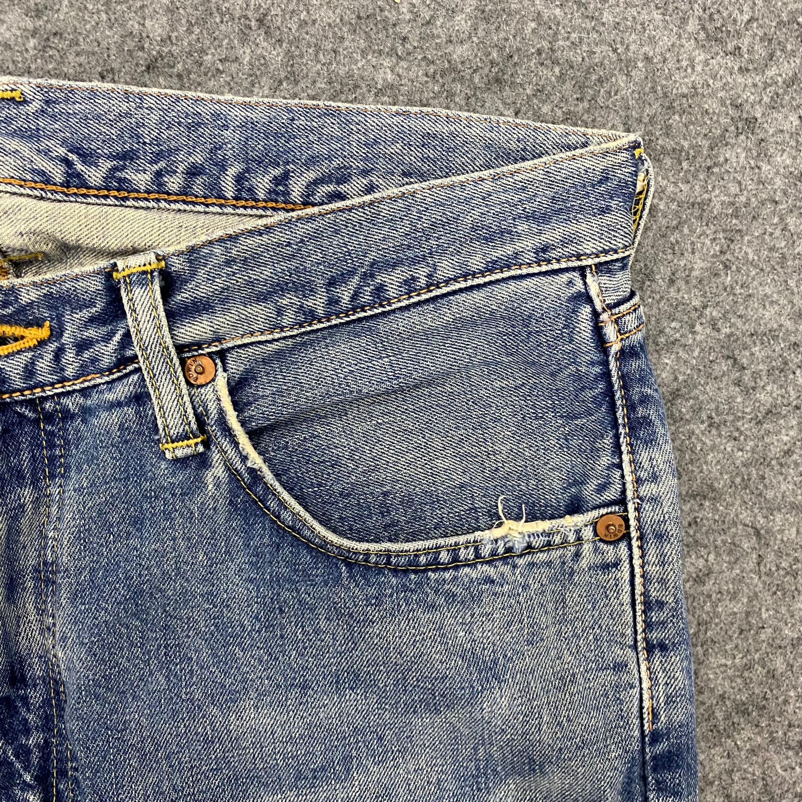 Edwin 💥Best Offer💥Vintage Edwin 505x Distressed Denim Size US 34 / EU 50 - 8 Thumbnail