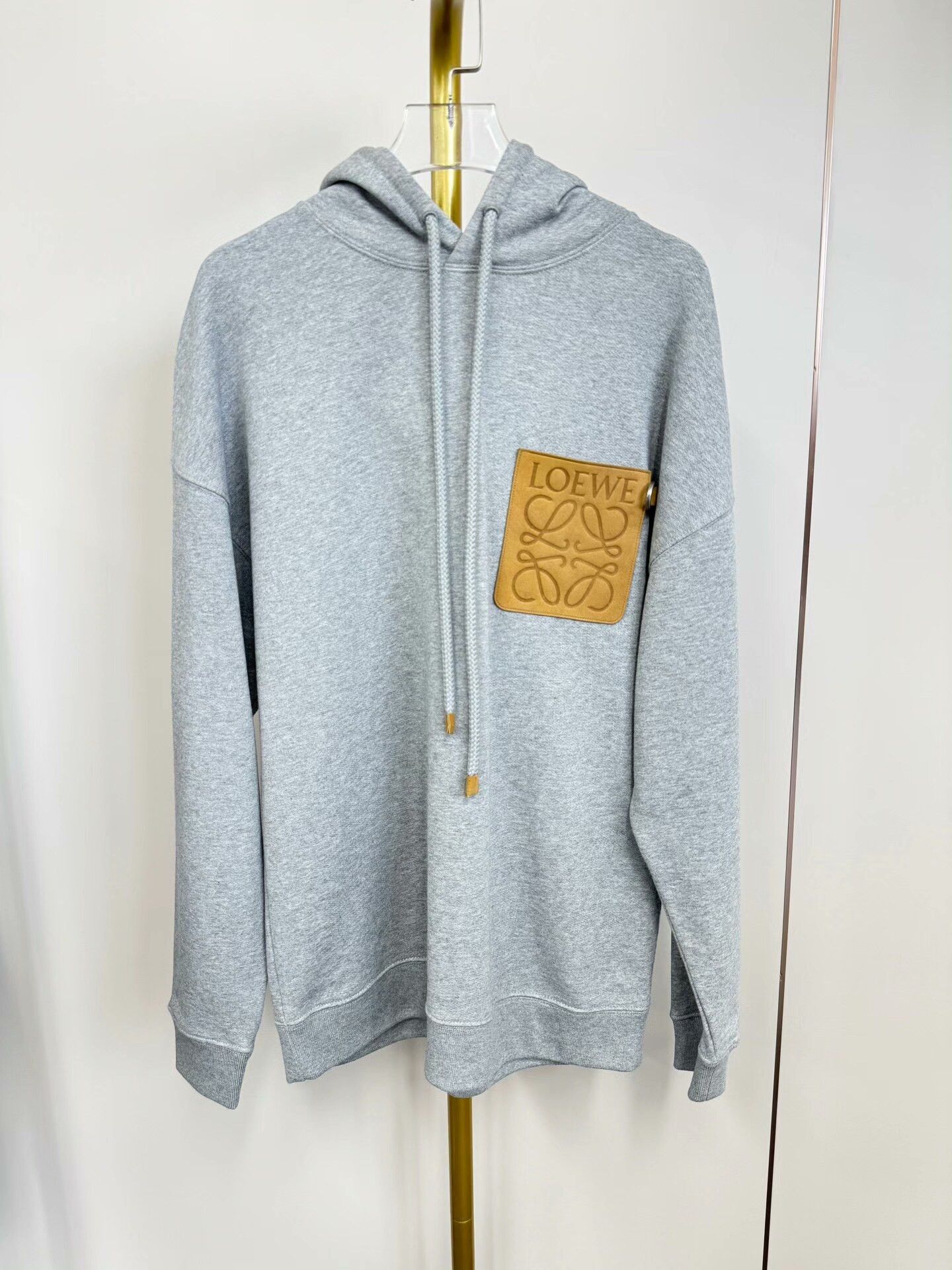 Loewe Gray Logo Hooded Sweatshirt