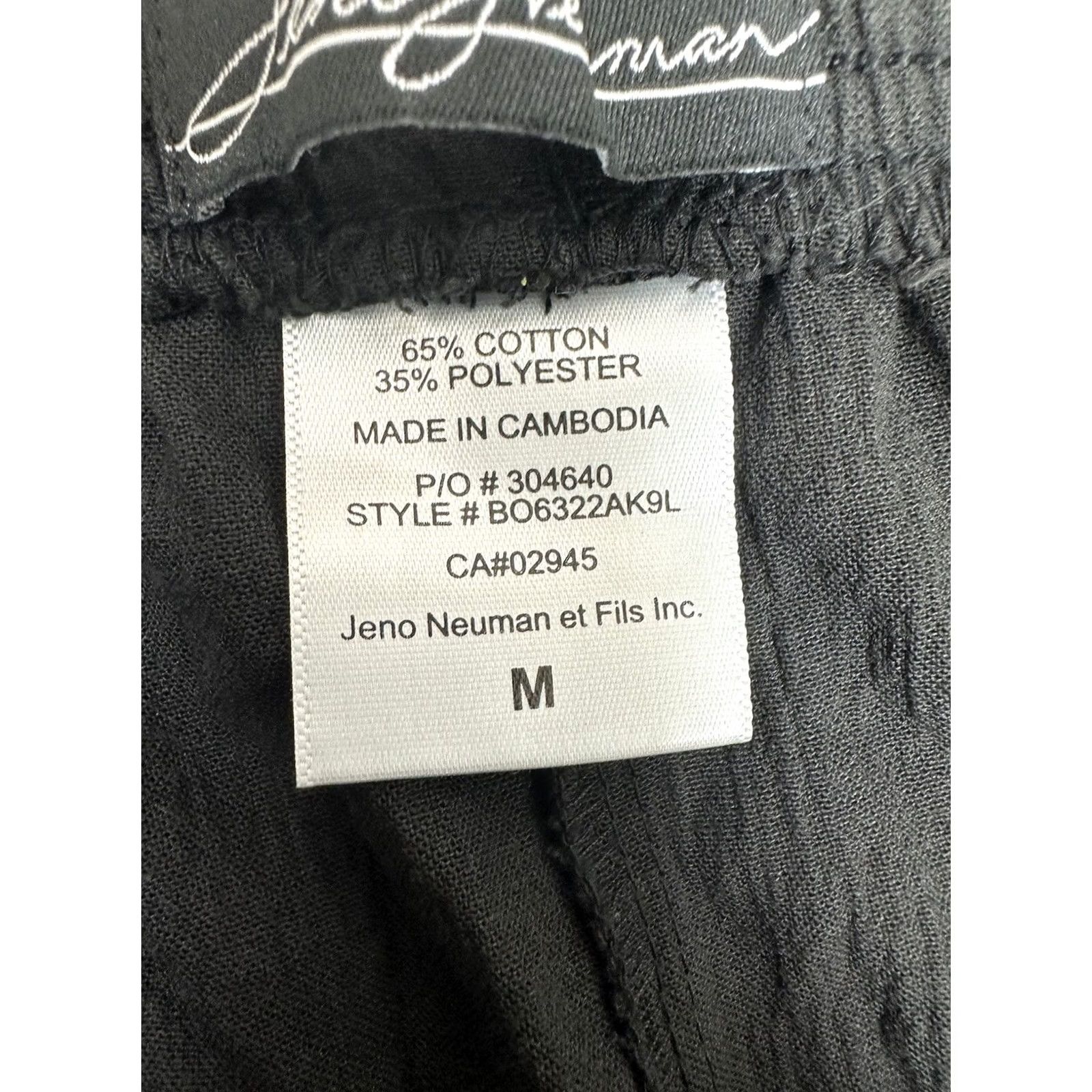Vintage Jeno Neuman Capris Size Medium Black Womens Size ONE SIZE - 5 Thumbnail