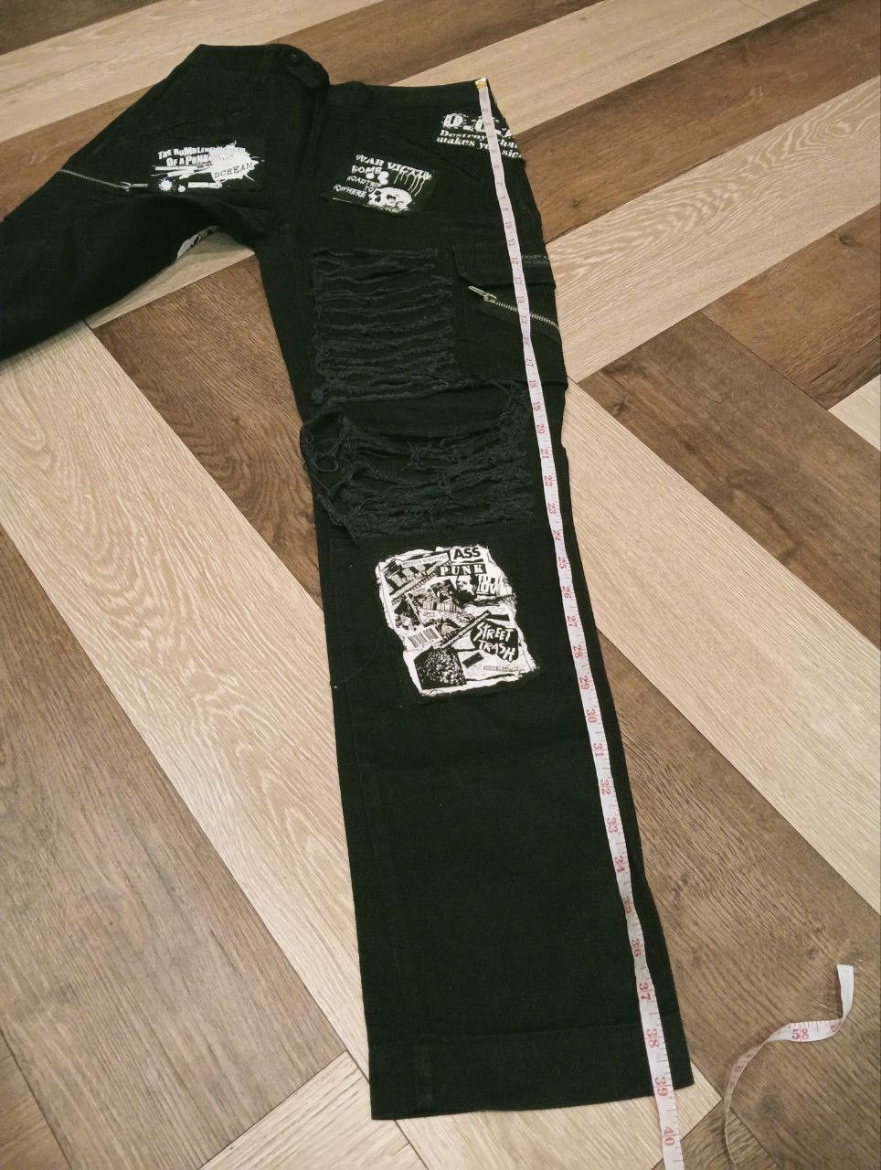 Seditionaries SEX POT REVENGE JAPAN BY THE ROADSIDE PUNK PANTS Size US 30 / EU 46 - 17 Thumbnail