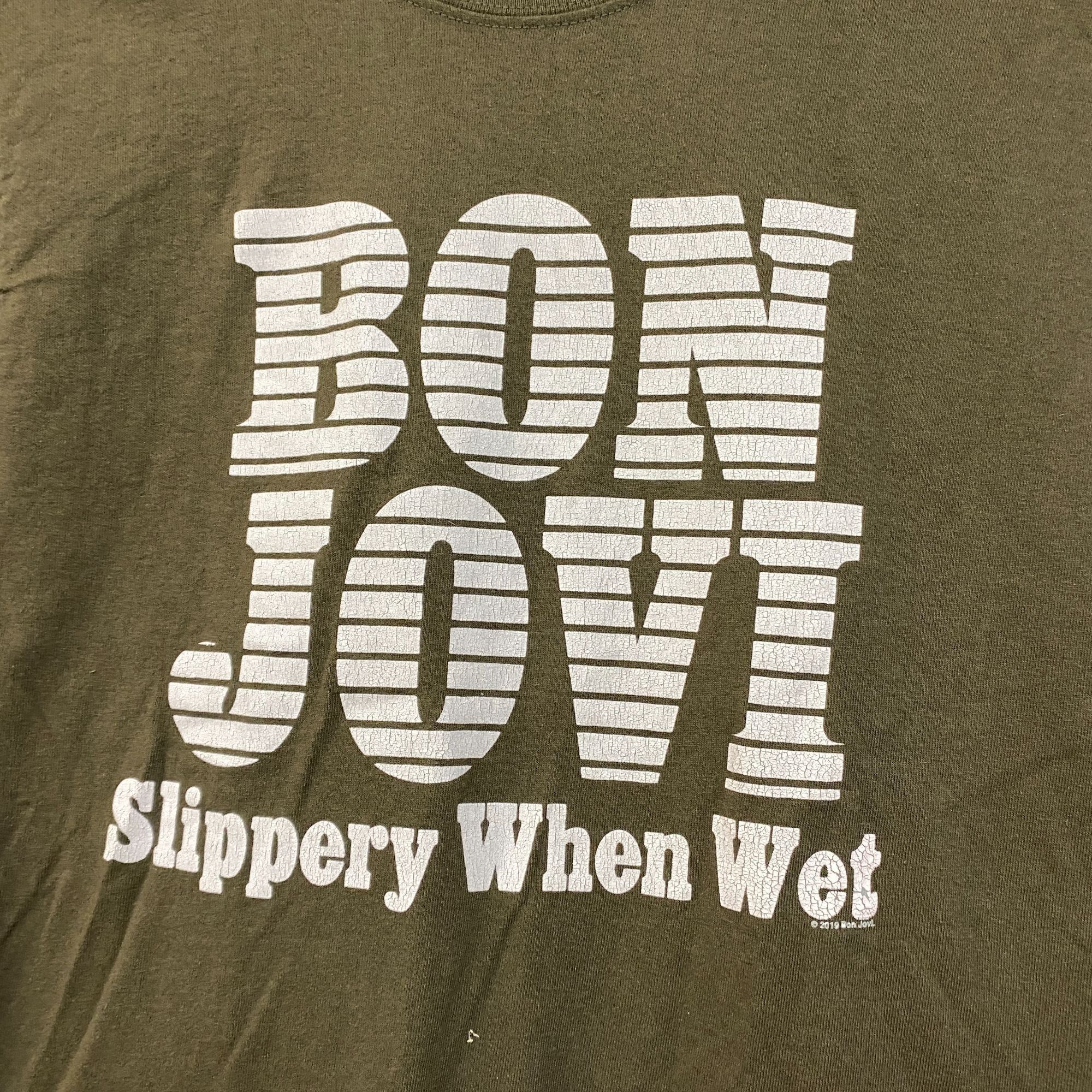 Bon Jovi Bon Jovi Slippery When Wet Tour Rock Tshirt size XS Size US XS / EU 42 / 0 - 2 Thumbnail