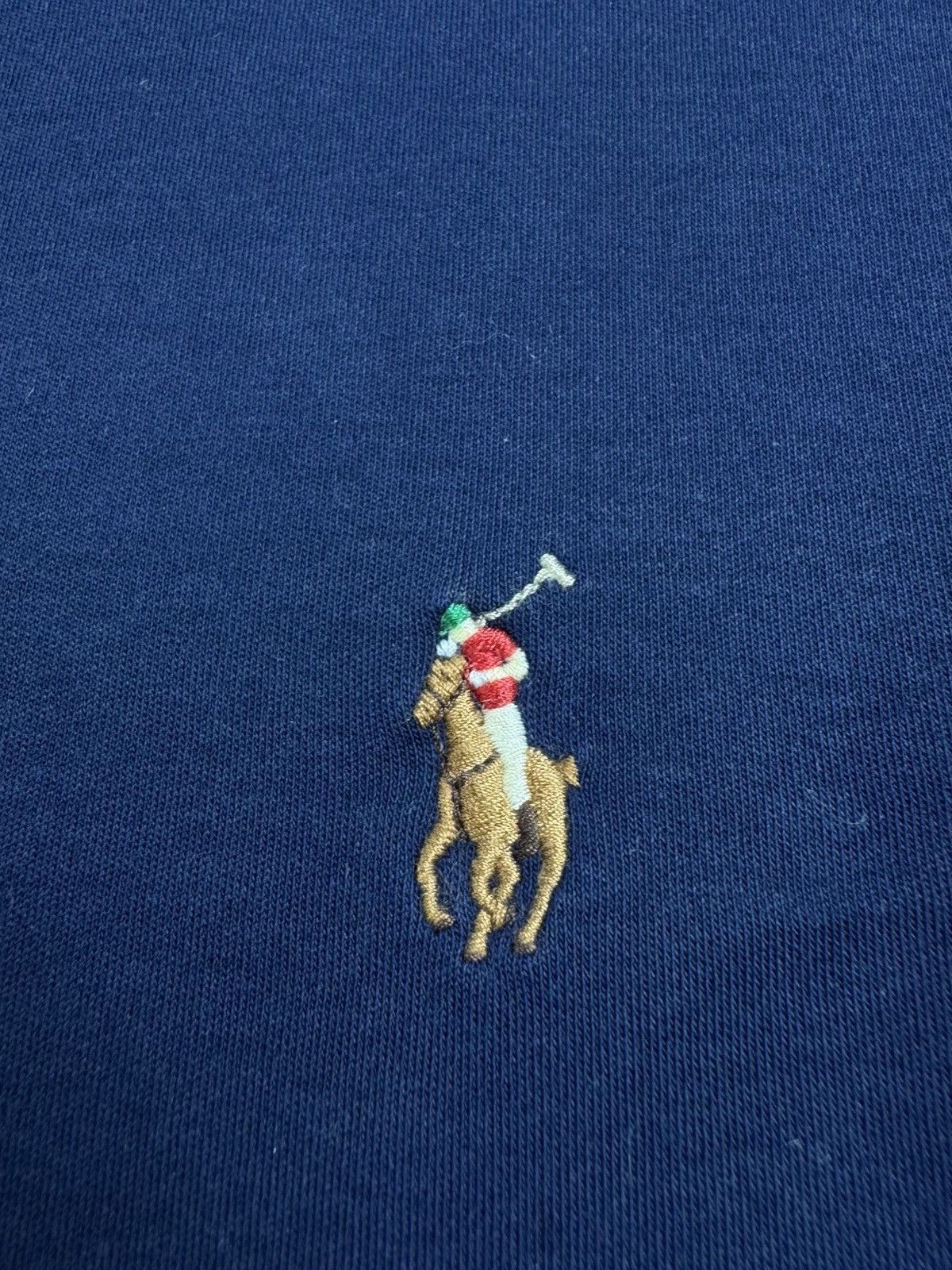 Polo Ralph Lauren Polo Ralph Lauren XXL Cotton Slim Fit Crew Neck Long-Sleeve Blue T Shirt Jersey Size US XXL / EU 58 / 5 - 7 Thumbnail
