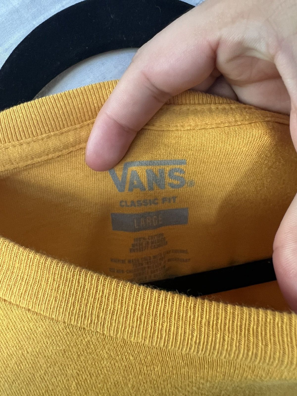 Vans Vans Men's Yellow Long Sleeve T-shirt Size US L / EU 52-54 / 3 - 3 Thumbnail