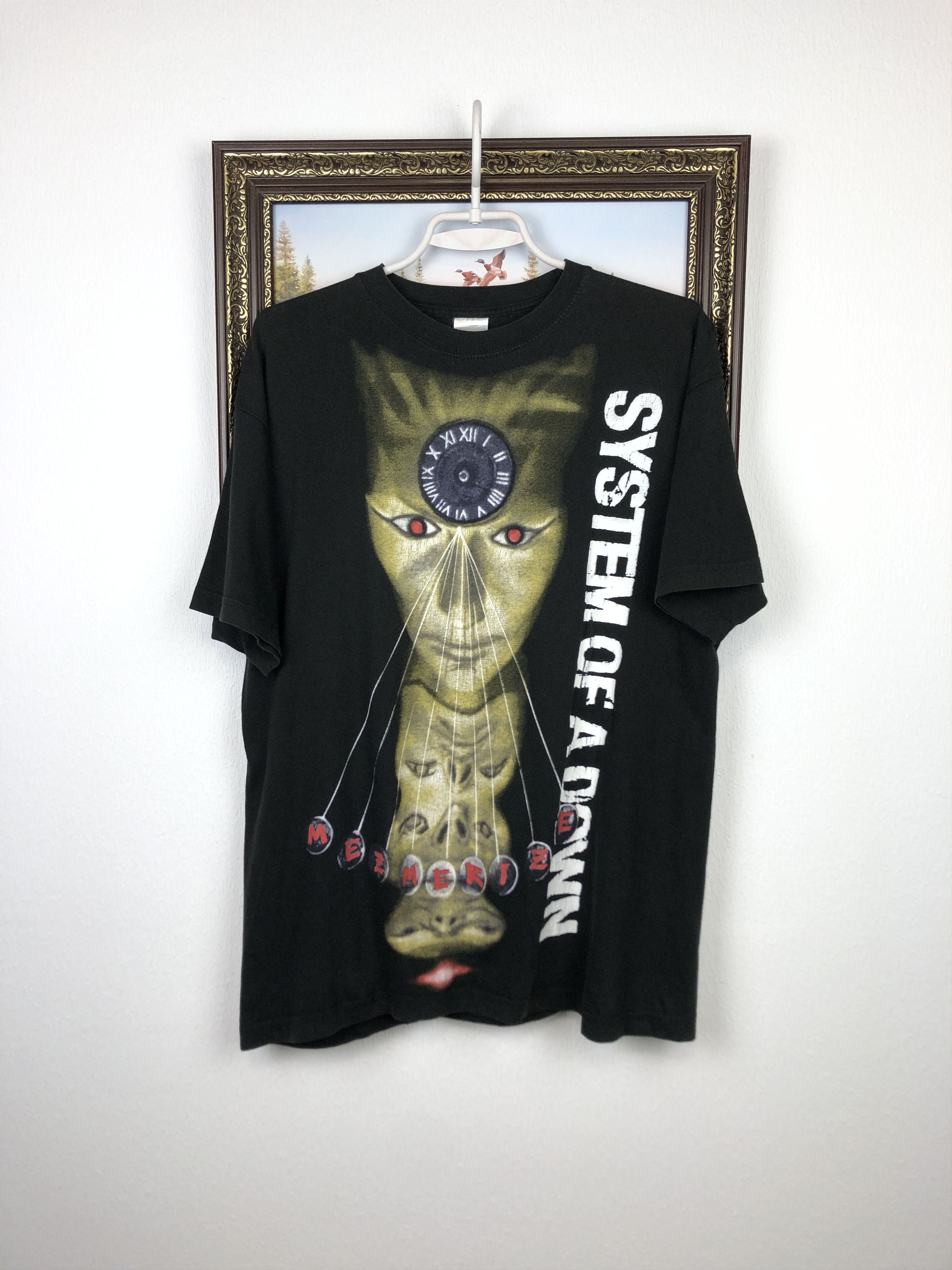 Band Tees Vintage System Of A Down Mezmerize Band Shirt Over Print Tee Size US M / EU 48-50 / 2 - 1 Thumbnail