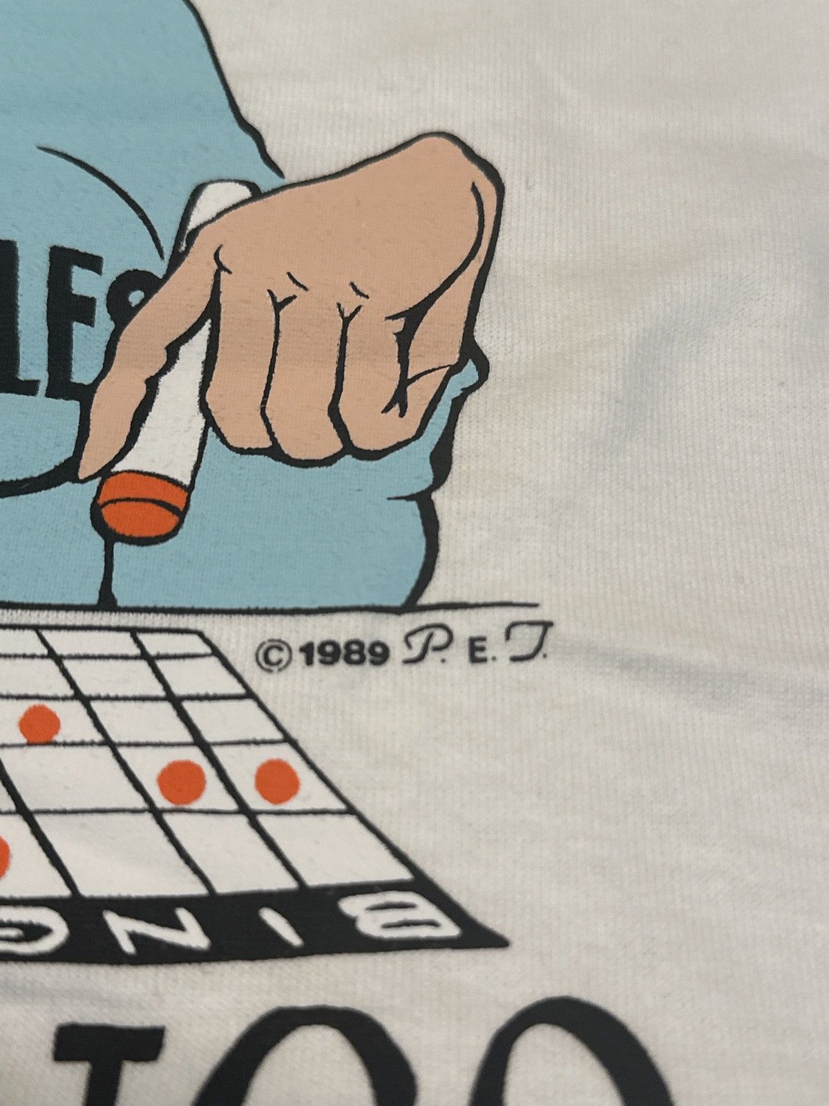 Fruit Of The Loom × Vintage Vintage 80s Bingo Smoking Single Stitch Shirt Funny Comedy Size US XXL / EU 58 / 5 - 3 Thumbnail