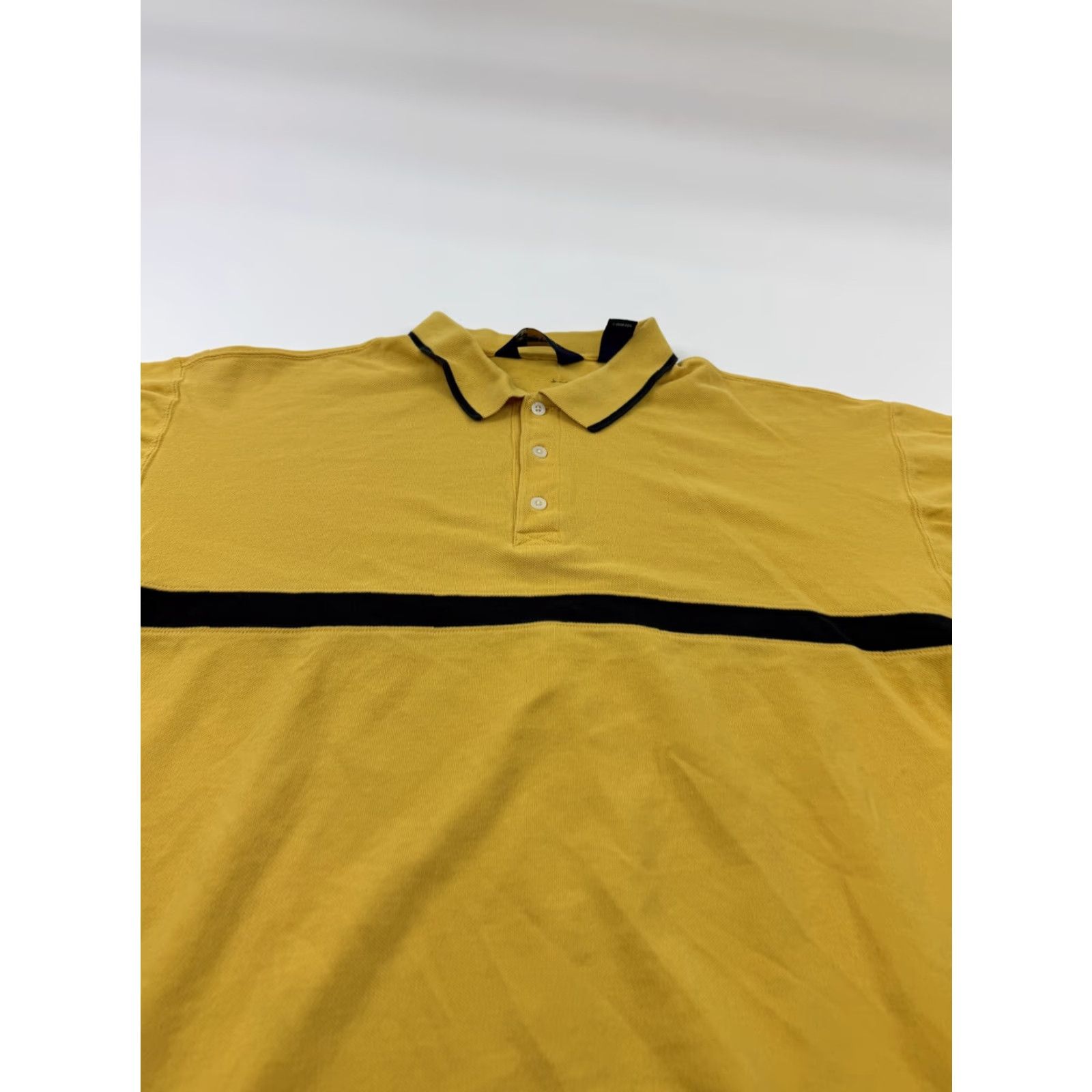 Eddie Bauer Eddie Bauer EBTEK Polo Shirt Mens L Yellow Striped Cotton Golf Casual Top Size US L / EU 52-54 / 3 - 3 Thumbnail