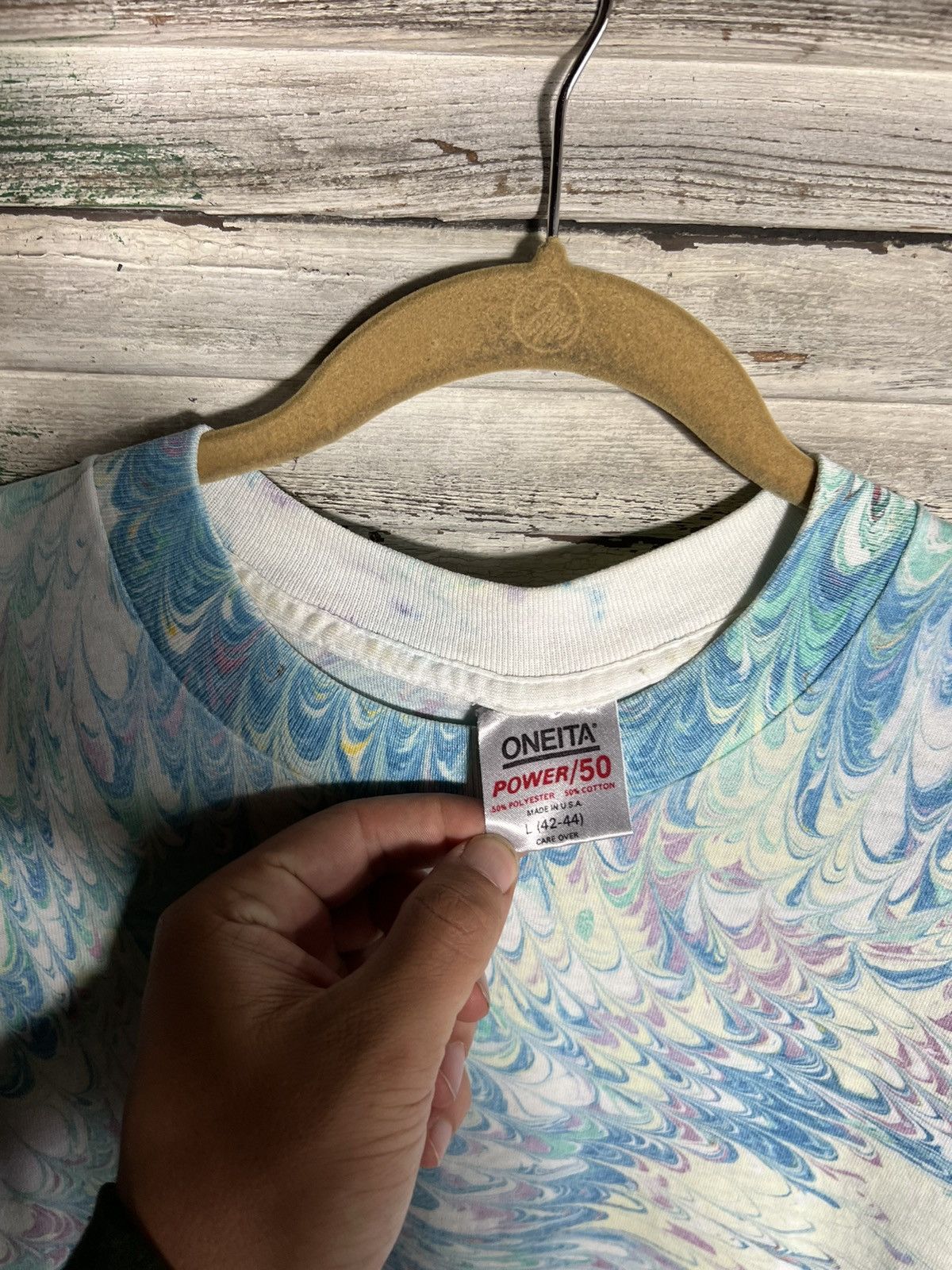 Vintage Vintage Tye Dye Shirt Size US L / EU 52-54 / 3 - 4 Thumbnail