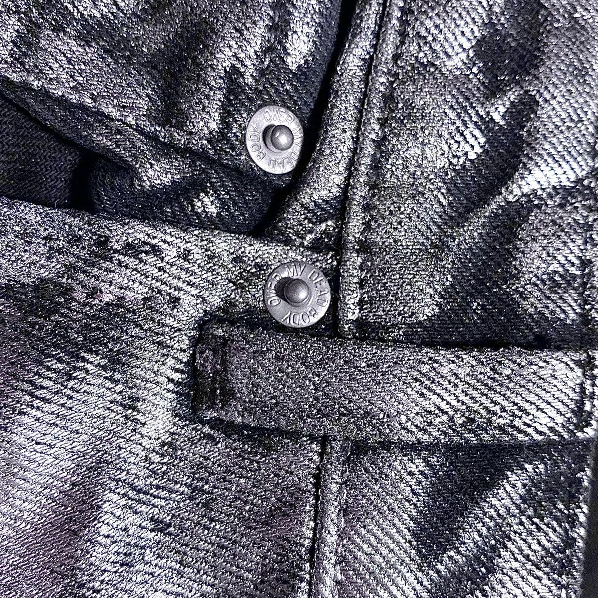 Cheap Monday Margiela Style Silver Painted Archival Jeans Denim Artisanal Size 28" / US 6 / IT 42 - 9 Thumbnail