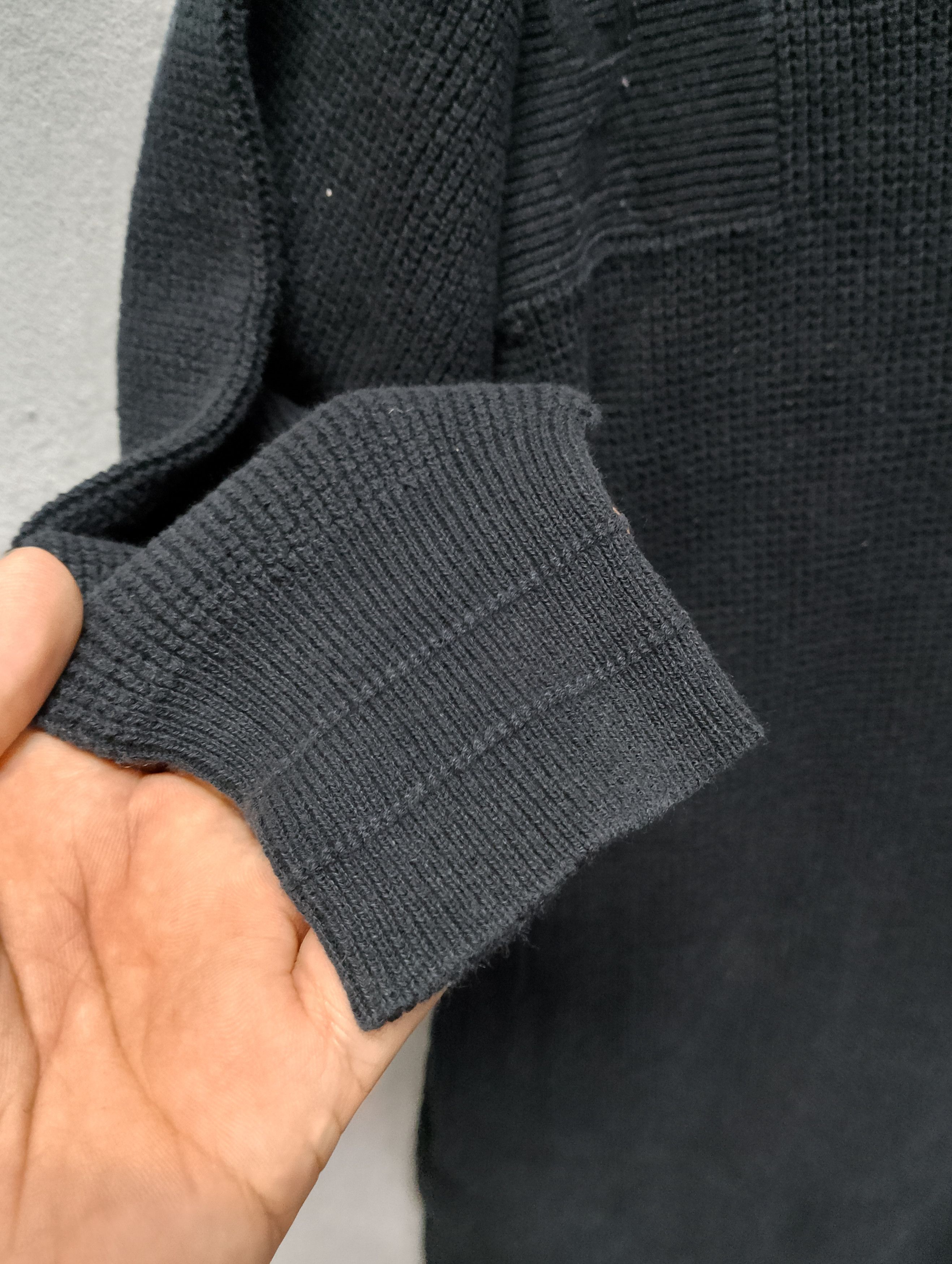 mercibeaucoup mercibeaucoup Issey miyake Black Knit Sweater Size XL / US 12-14 / IT 48-50 - 9 Thumbnail