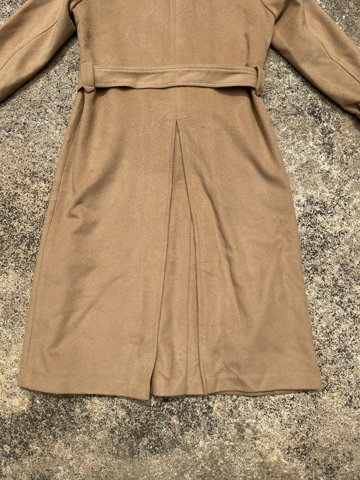 Designer Michel Beaudouin Camel Wool Trench Coat (Unisex) M Size M / US 6-8 / IT 42-44 - 10 Thumbnail