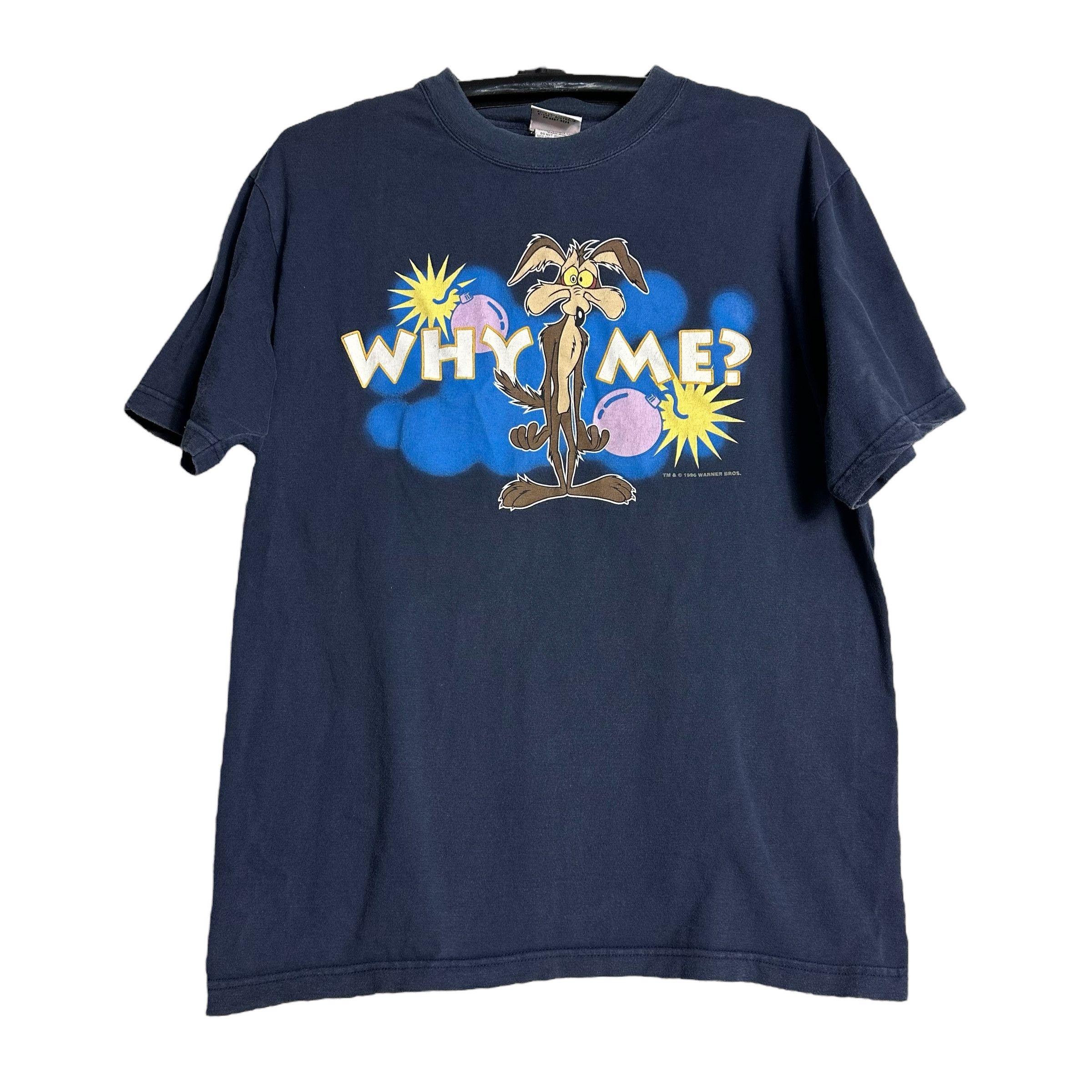 Warner Bros 🔥RARE🔥Vintage 1996 Wile E. Coyote Looney Tunes T-shirt Size US L / EU 52-54 / 3 - 1 Thumbnail