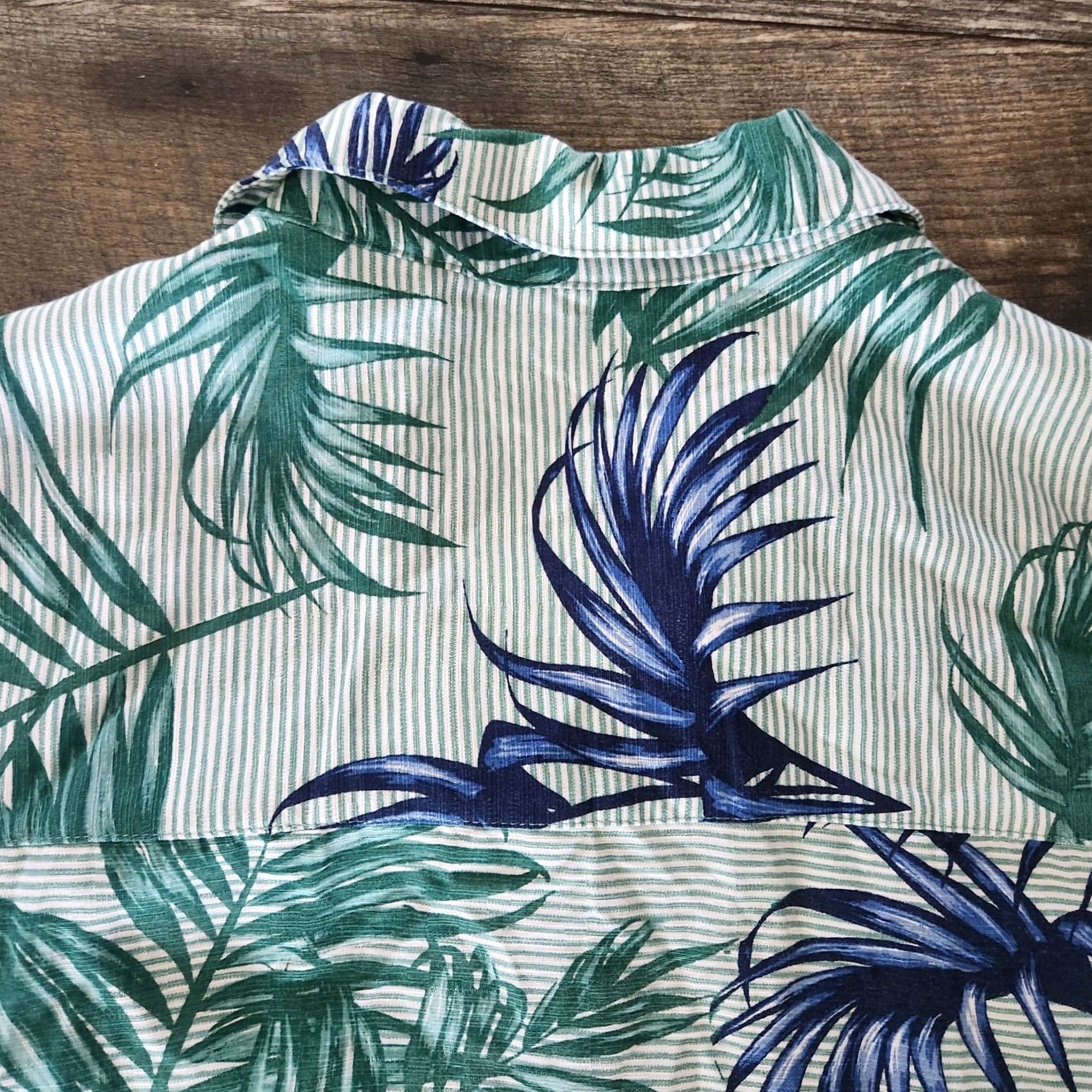 Cubavera Cubavera Hawaiian Shirt Mens XXL Tropical Palms AOP Blue Green Beach Size US XXL / EU 58 / 5 - 7 Thumbnail