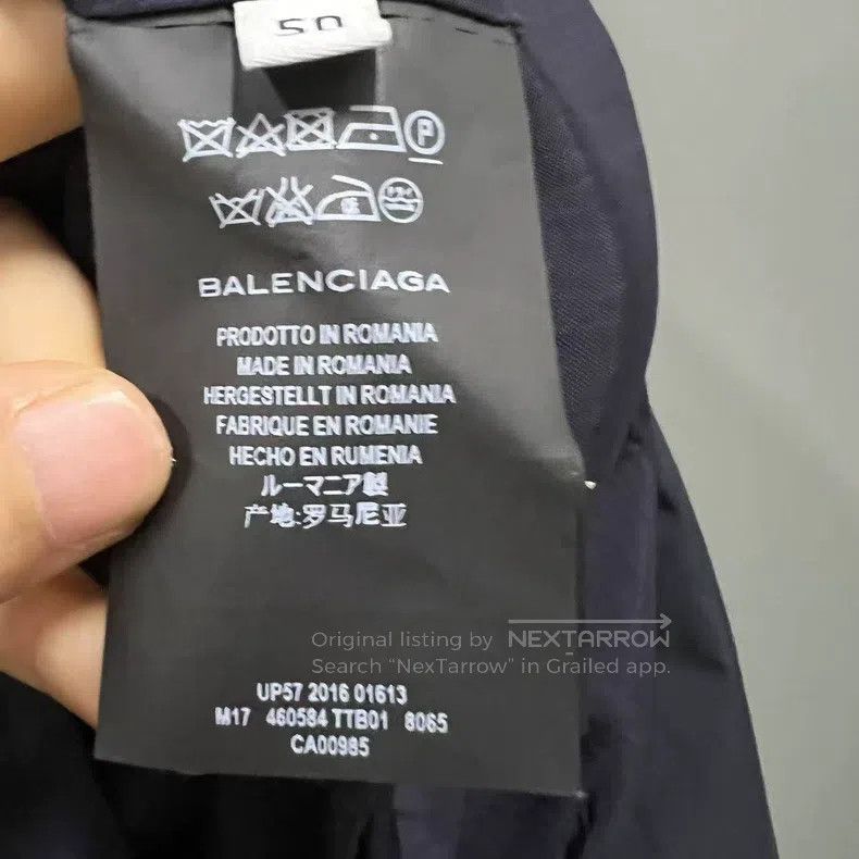 Balenciaga Balenciaga Navy Blue Overcoat Size US M / EU 48-50 / 2 - 5 Thumbnail
