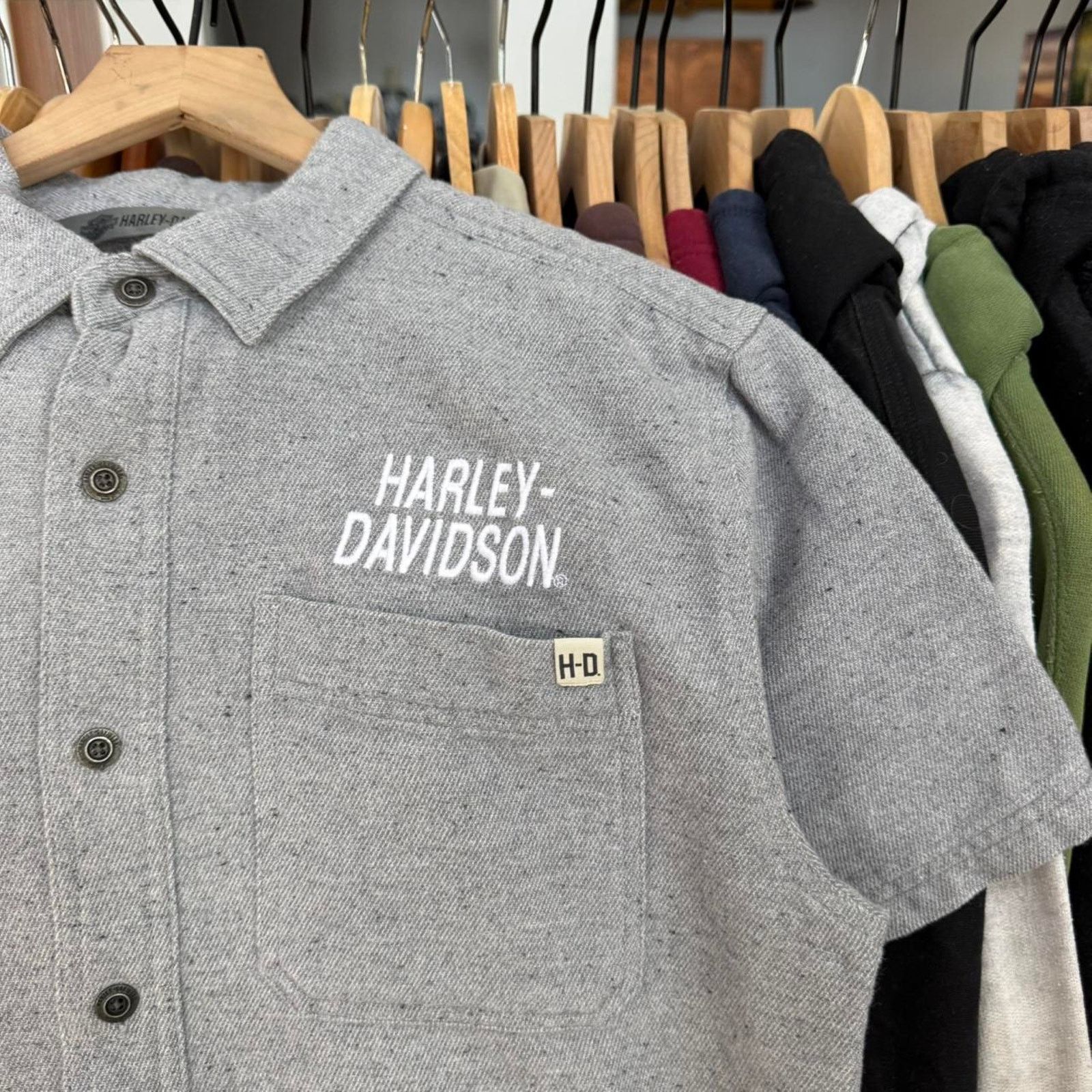 Harley Davidson Vintage Y2K Harley Davidson Short Sleeve Button Up Size US M / EU 48-50 / 2 - 3 Thumbnail