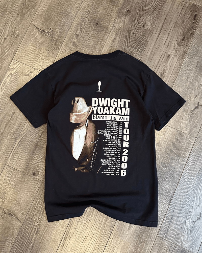 Band Tees × Vintage Vintage 2006 Dwight Yoakam Blame The Vain Tour T-Shirt Small Size US S / EU 44-46 / 1 - 2 Thumbnail
