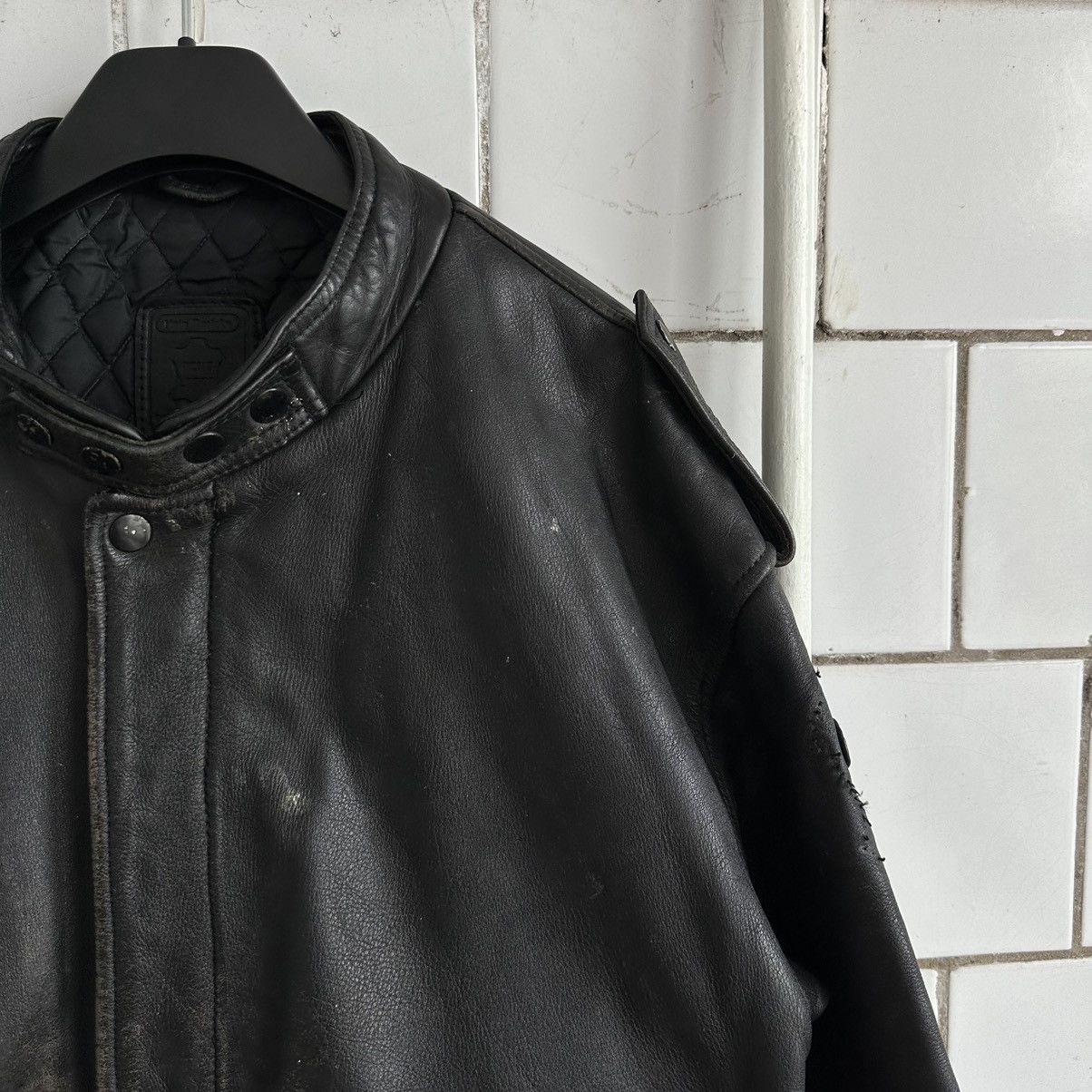 Vintage Vintage Moto Leather Jacket Style USA 90s Y2K Size US L / EU 52-54 / 3 - 6 Thumbnail