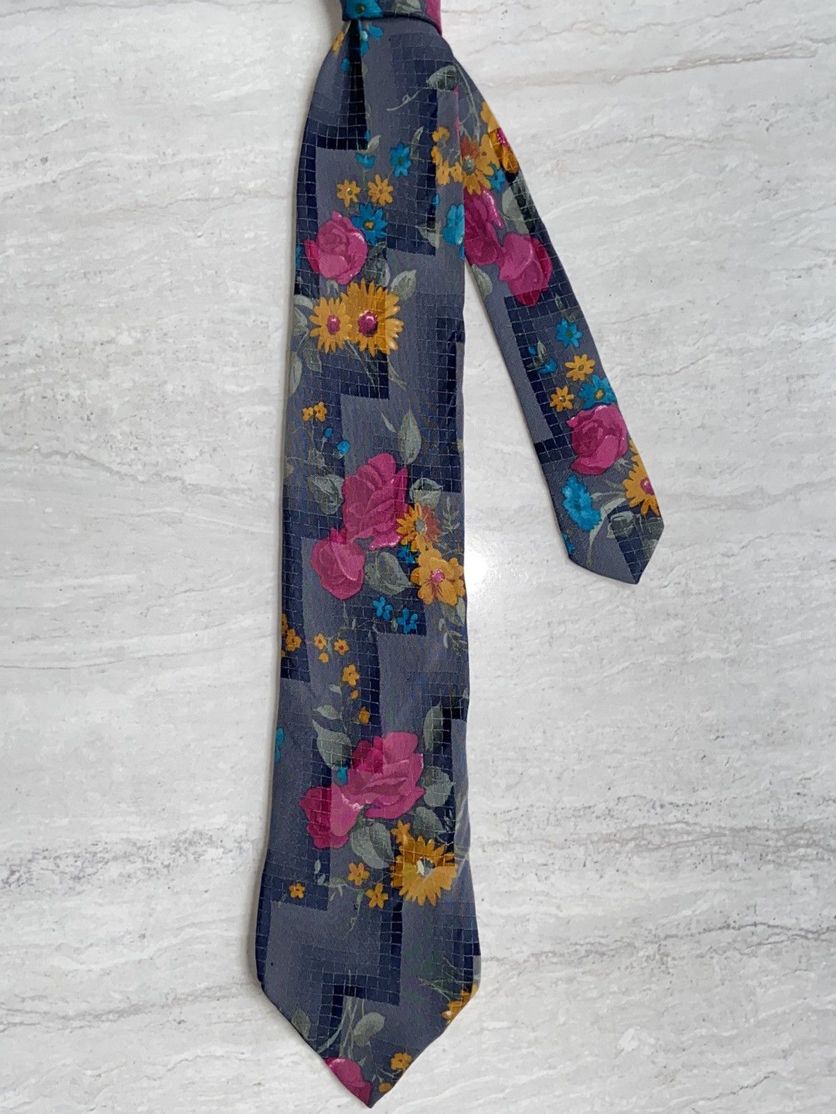 Hugo Boss HUGO BOSS Flower Motive Tie Size ONE SIZE - 8 Thumbnail