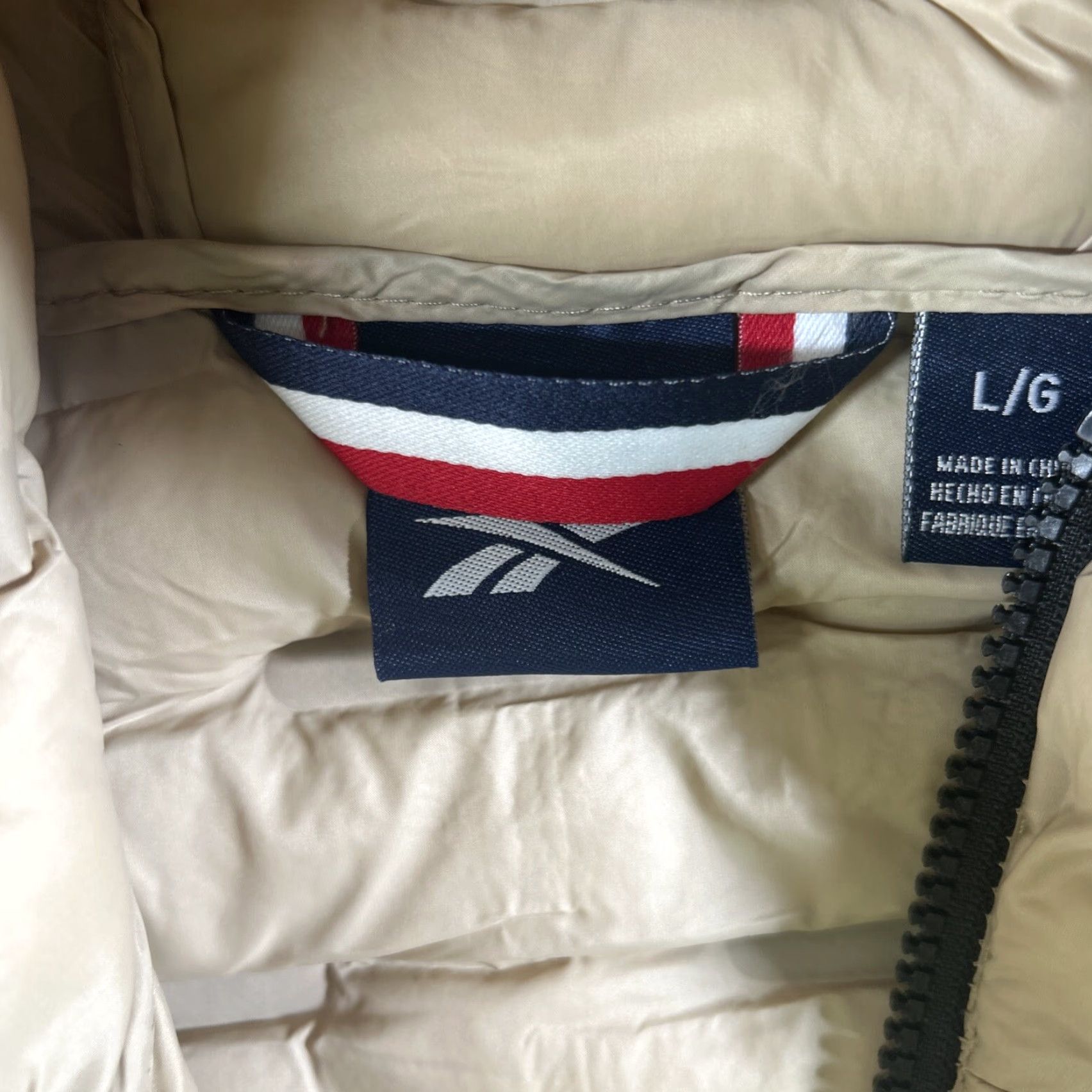 Reebok Reebok Jacket Quilted Hooded Sand Large Unisex Adults Windbreaker Outdoor Fall Winter Spring Puffy Size L / US 10 / IT 46 - 5 Thumbnail