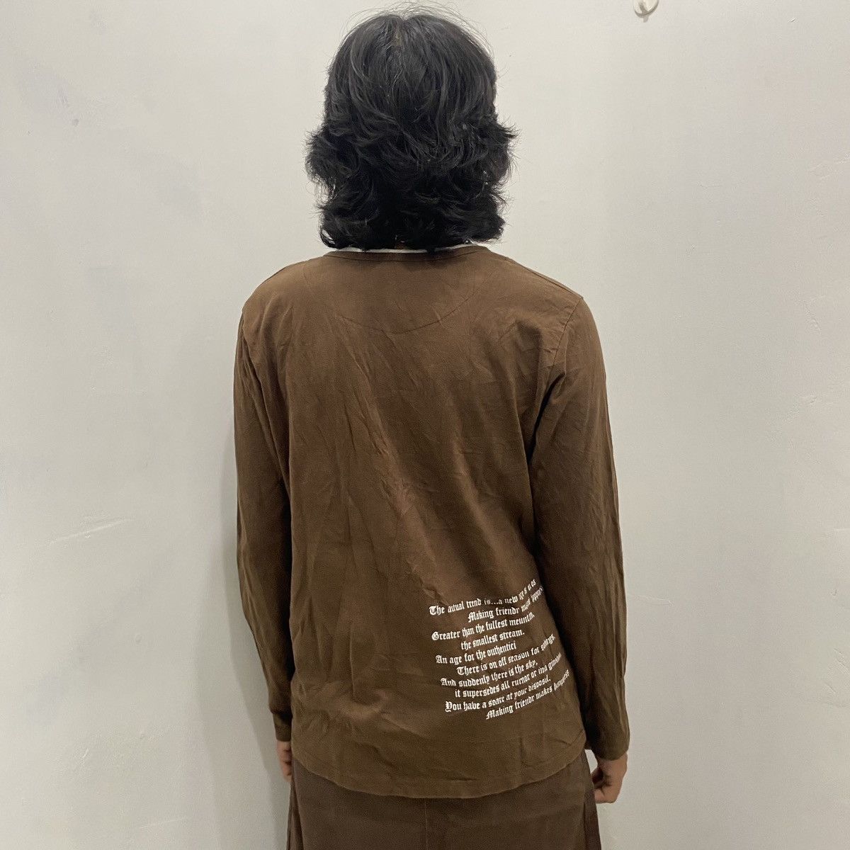 Beauty Beast × If Six Was Nine × Japanese Brand Japanese Poem Double Layer Y2K Distressed Grunge Style Size US L / EU 52-54 / 3 - 5 Thumbnail