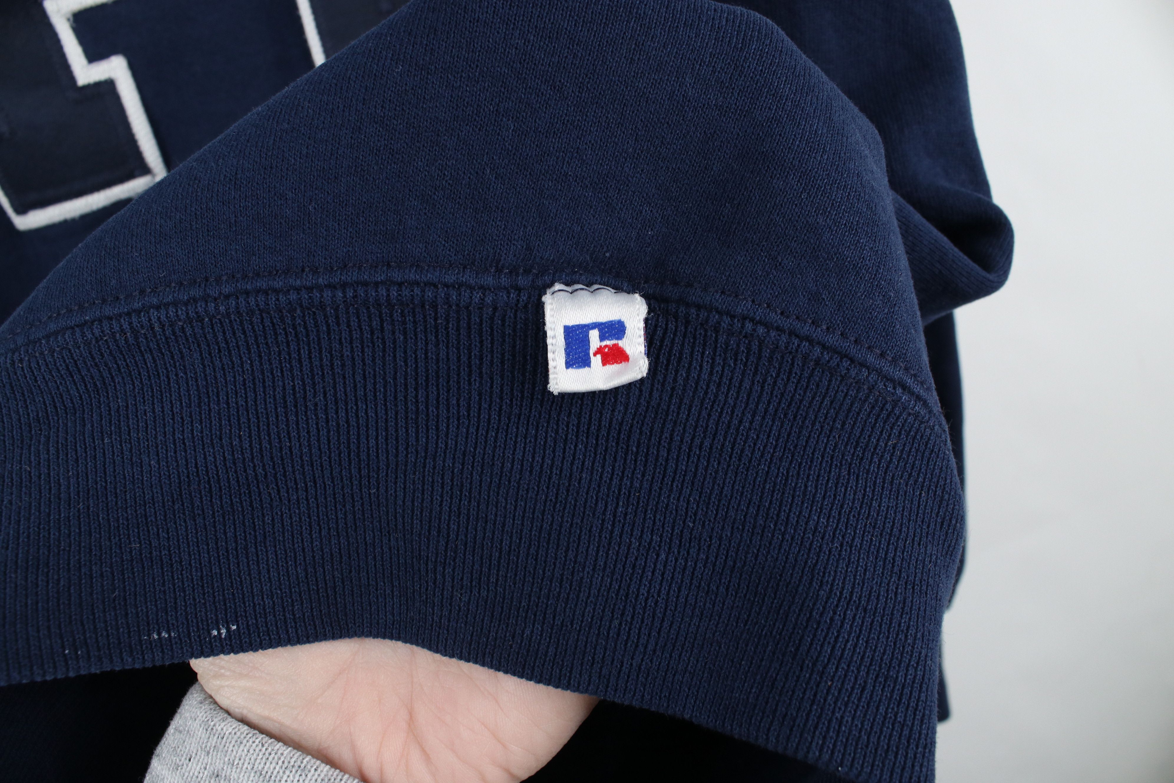 Russell Athletic × Vintage Vintage 90s Russell Athletic Crewneck Sweatshirt Blue USA Size US XXL / EU 58 / 5 - 7 Thumbnail